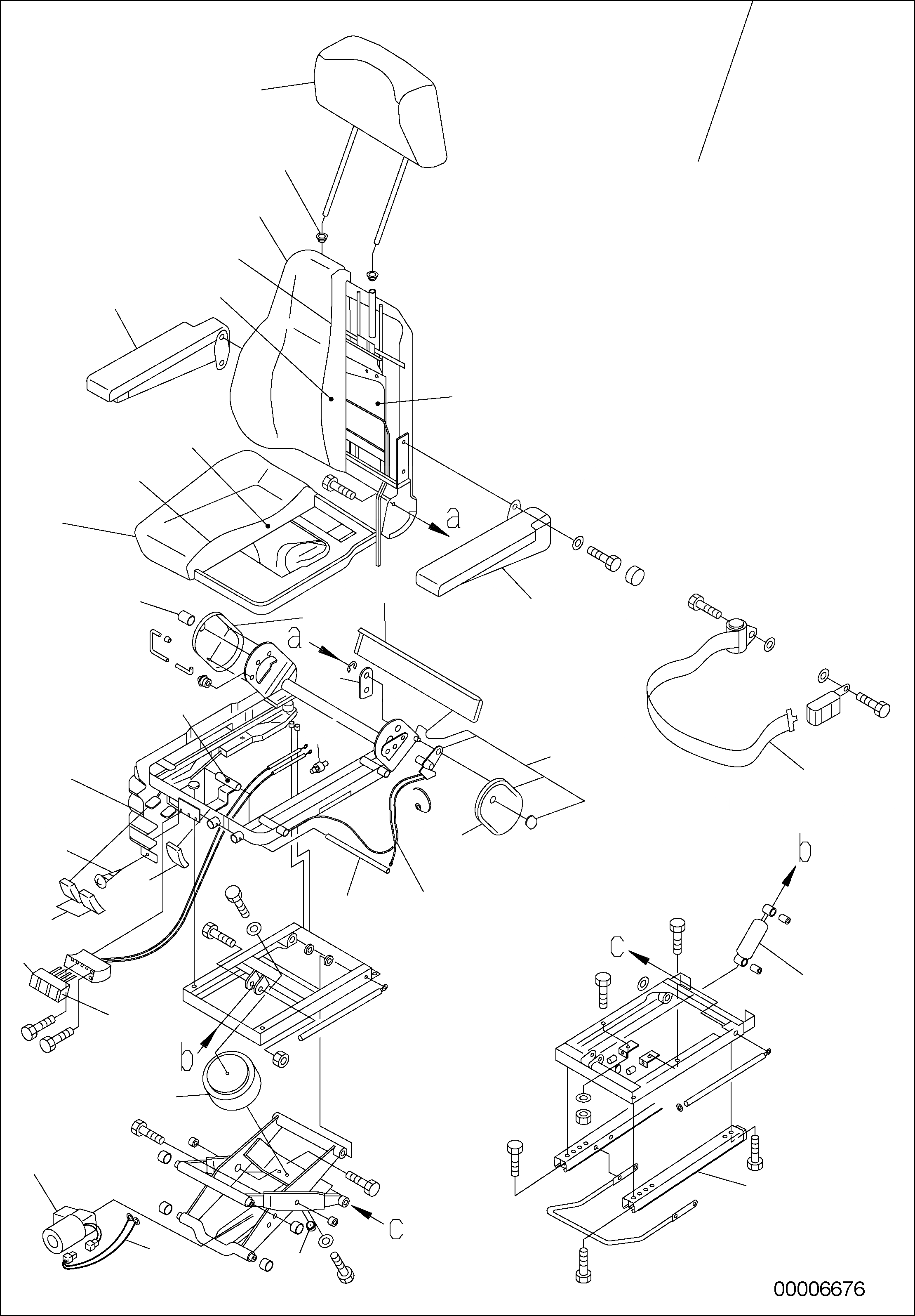 Схема запчастей Komatsu WA250-5 - OPERATORґS СИДЕНЬЕ (ВНУТР. ЧАСТИ - ВОЗД. ПОДВЕСКА, ПОДОГРЕВED) K OPERATORґS ОБСТАНОВКА И СИСТЕМА УПРАВЛЕНИЯ