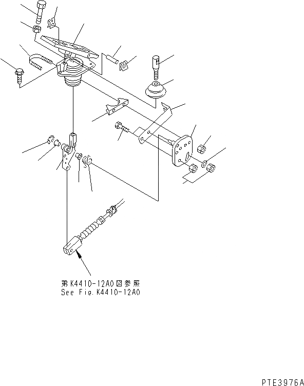 Схема запчастей Komatsu WA250L-3 - УПРАВЛ-Е ДВИГАТЕЛЕМLER (ПЕДАЛЬ УПРАВЛ-Я) (ДЛЯ SDE ДВИГАТЕЛЬ) OPERATIORS ОБСТАНОВКА И СИСТЕМА УПРАВЛЕНИЯ