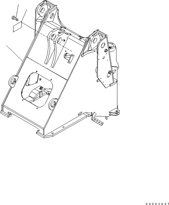 Схема запчастей Komatsu WA250L-5 - ПЕРЕДН. РАМА (ДЛЯ E.C.S.S.) ОСНОВНАЯ РАМА И ЕЕ ЧАСТИ