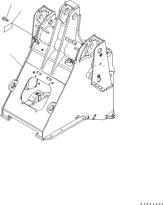 Схема запчастей Komatsu WA250PTL-5 - ПЕРЕДН. РАМА (ДЛЯ E.C.S.S.) ОСНОВНАЯ РАМА И ЕЕ ЧАСТИ