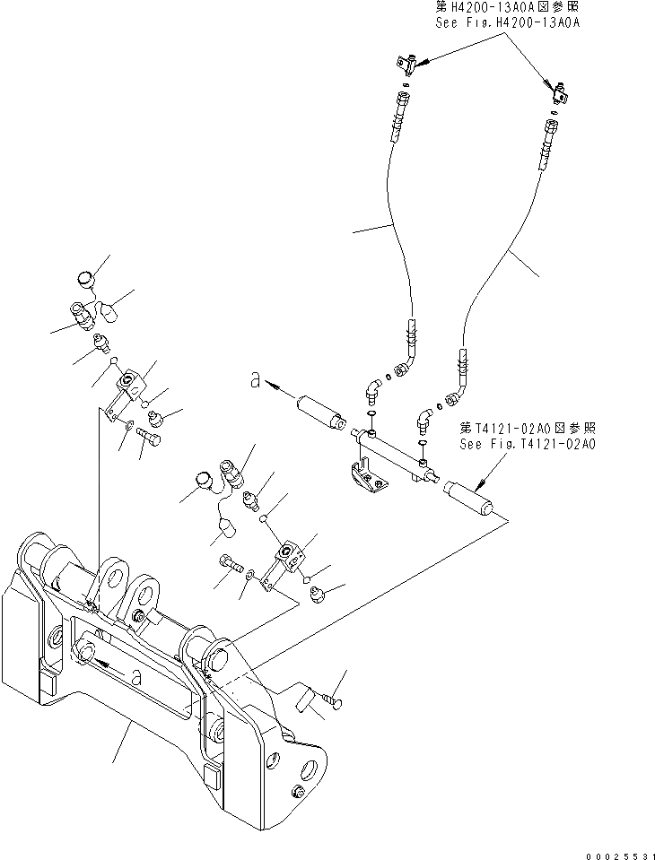 Схема запчастей Komatsu WA250PTL-5 - СОЕДИНИТ. УСТР-ВО(№77-) РАБОЧЕЕ ОБОРУДОВАНИЕ