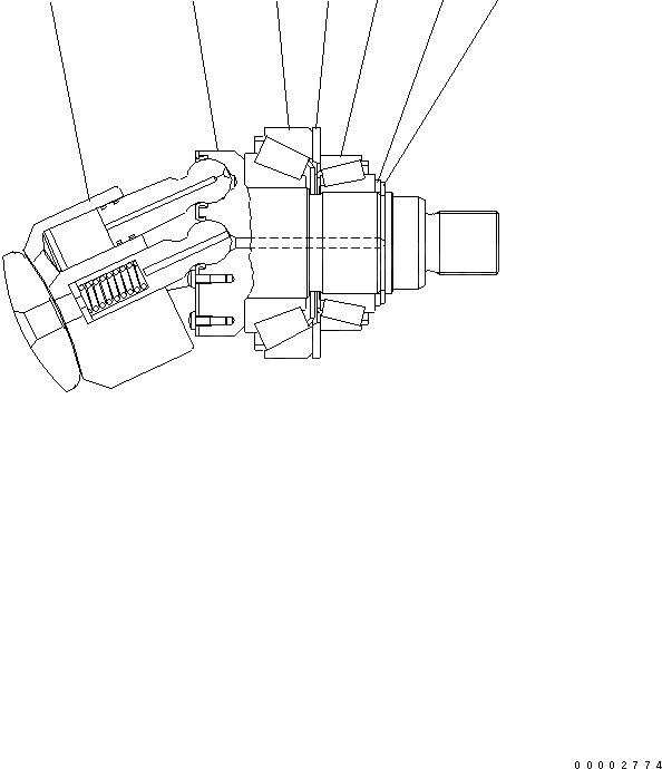 Схема запчастей Komatsu WA250PTL-5 - МОТОР (/) ОСНОВН. КОМПОНЕНТЫ И РЕМКОМПЛЕКТЫ