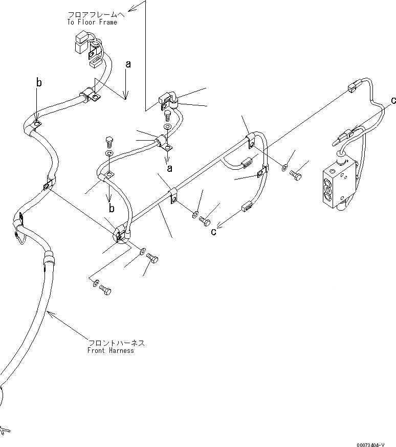 Схема запчастей Komatsu WA250PZ-6 - ЗАДН. Э/ПРОВОДКА (WIRE) (ДЛЯ ЭКСТРЕННОГО УПРАВЛЕНИЯ)(№7-) ЭЛЕКТРИКА