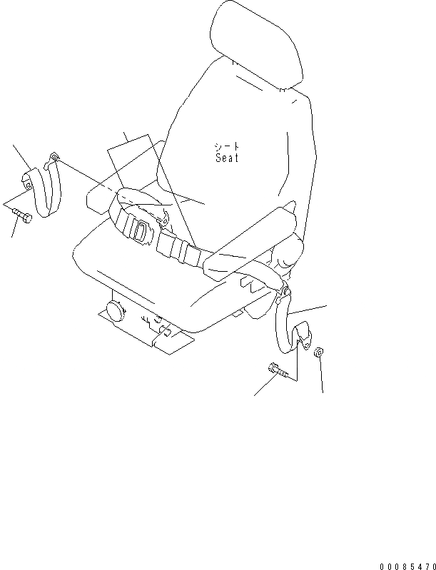 Схема запчастей Komatsu WA250PZ-6 - РЕМЕНЬ БЕЗОПАСНОСТИ (78 MM) (ДЛЯ SUS СИДЕНЬЕ)(№7-) КАБИНА ОПЕРАТОРА И СИСТЕМА УПРАВЛЕНИЯ