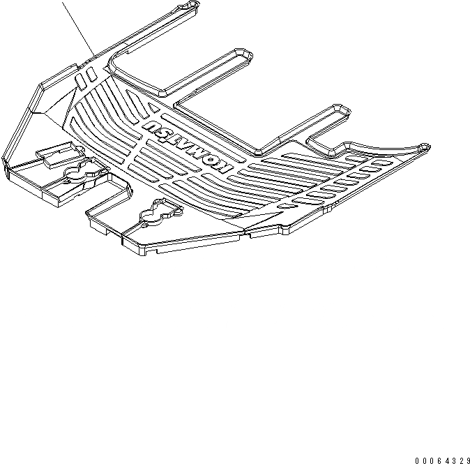 Схема запчастей Komatsu WA250PZ-6 - ПОЛ МАТЕРИАЛ(№7-) КАБИНА ОПЕРАТОРА И СИСТЕМА УПРАВЛЕНИЯ
