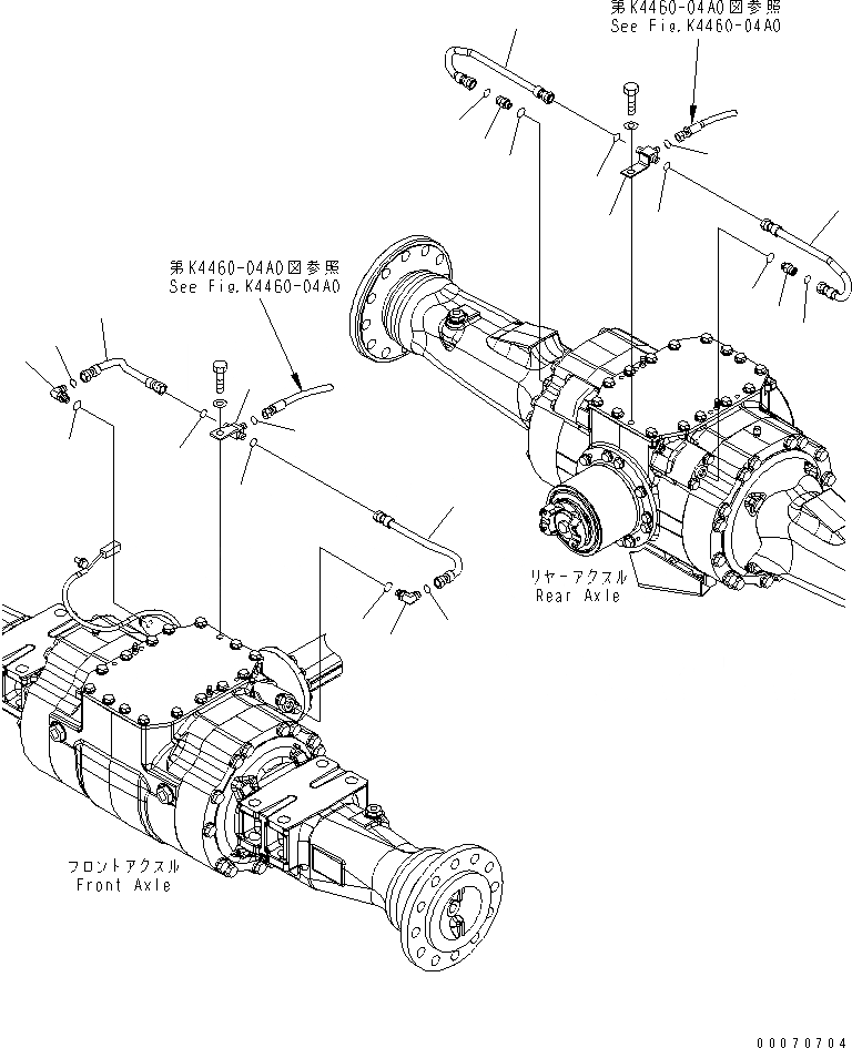 Схема запчастей Komatsu WA250PZ-6 - ТОРМОЗНАЯ ГИДРОЛИНИЯ(№7-) КАБИНА ОПЕРАТОРА И СИСТЕМА УПРАВЛЕНИЯ