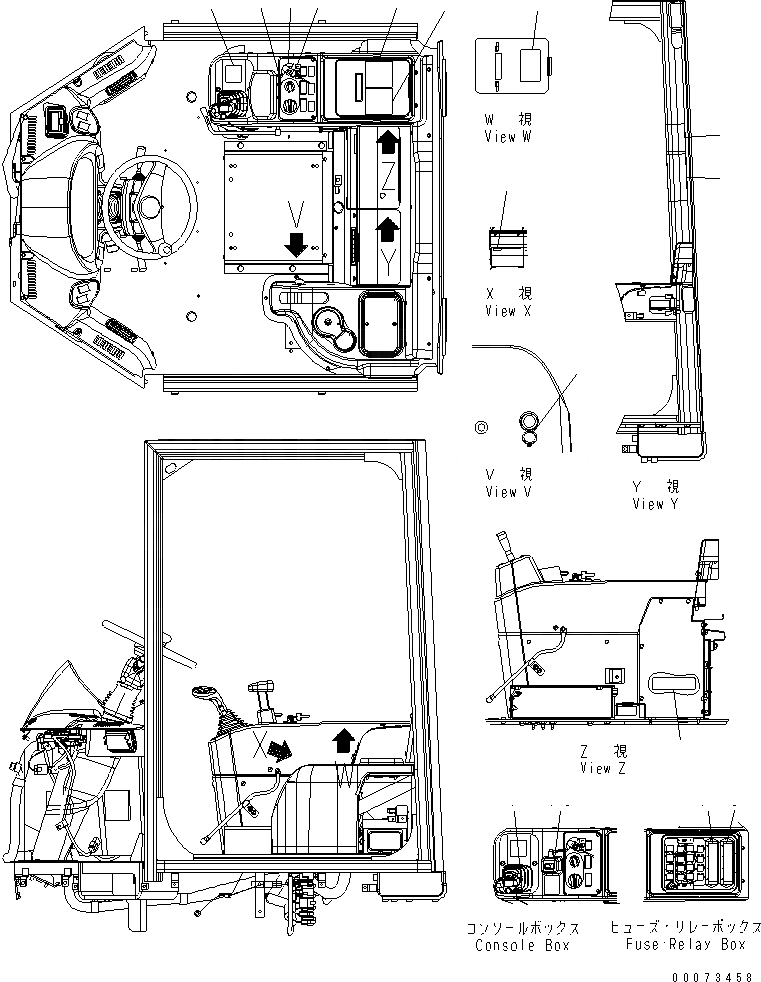 Схема запчастей Komatsu WA250PZ-6 - МАРКИРОВКА (ПОЛ ТАБЛИЧКИ) (АНГЛ.) (PICTORIAL)(№7-) МАРКИРОВКА