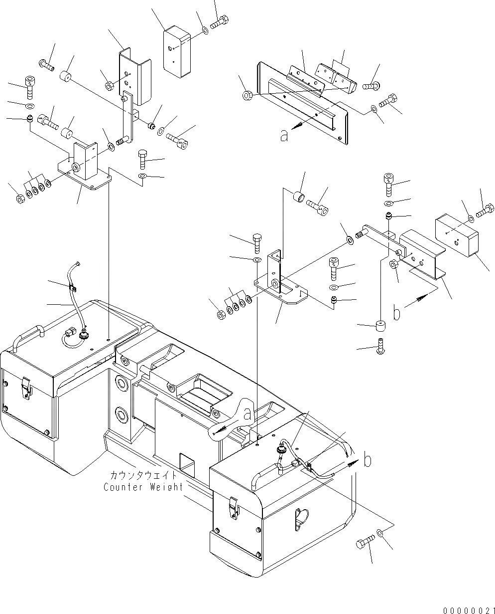 Схема запчастей Komatsu WA250PT-5 - ЗАДН. ФОНАРИ И LICENCE ПЛАСТИНА E ЭЛЕКТРИКА