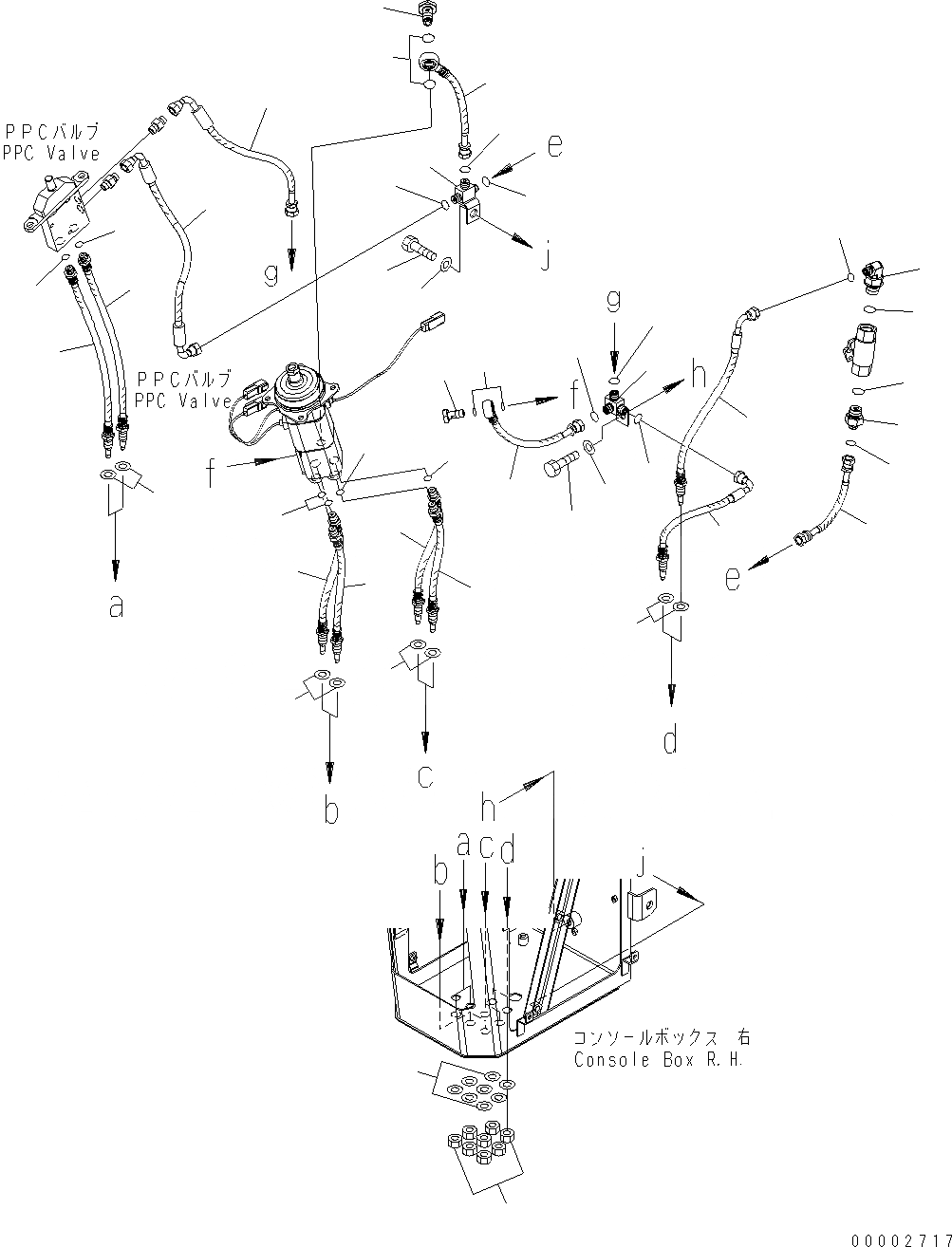 Схема запчастей Komatsu WA250PT-5 - ПОЛ (УПРАВЛЕНИЕ ПОГРУЗКОЙ) (/) (ШЛАНГИ) K OPERATORґS ОБСТАНОВКА И СИСТЕМА УПРАВЛЕНИЯ