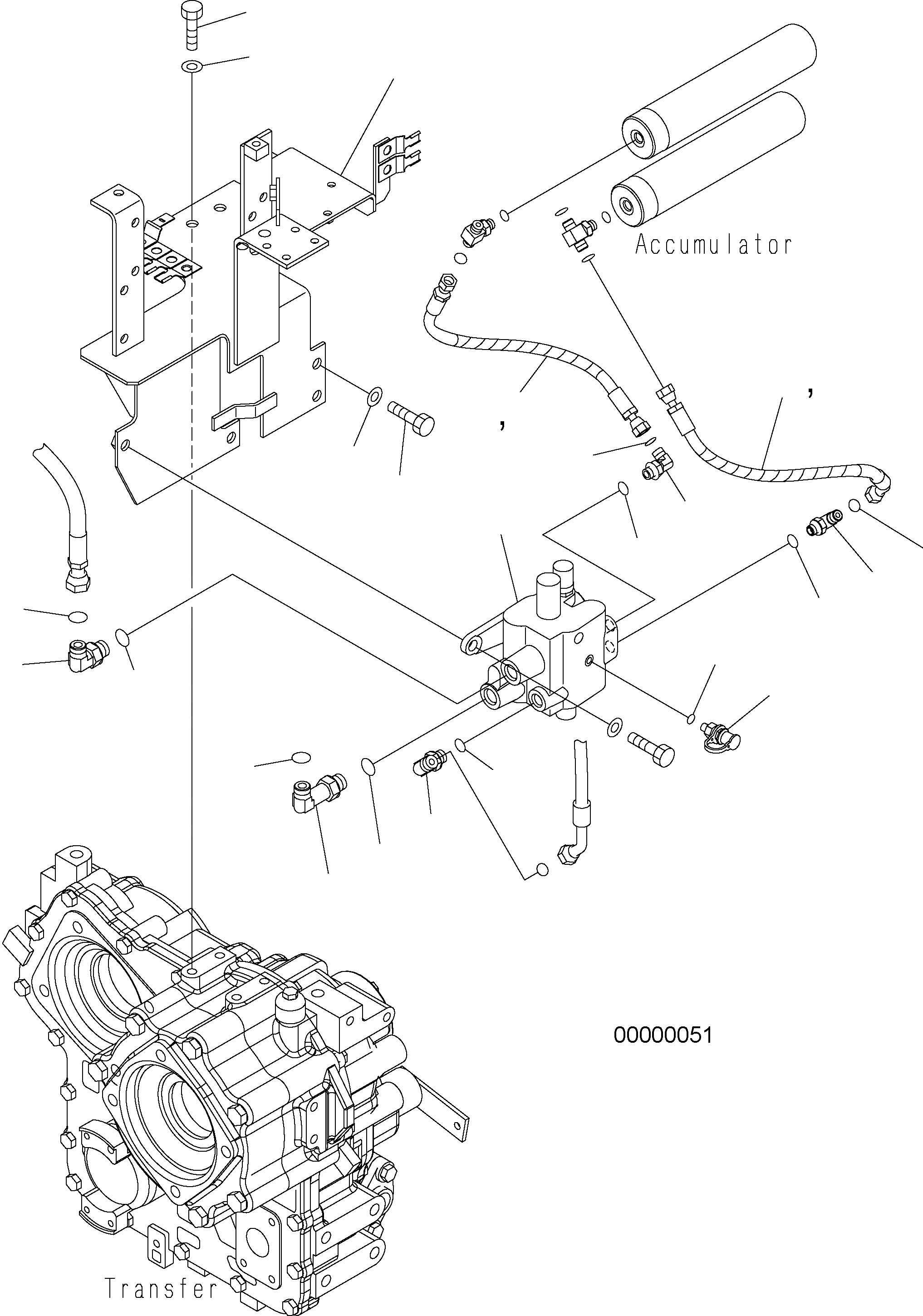 Схема запчастей Komatsu WA250PT-5 - УПРАВЛ-Е ТОРМОЗОМ (ЗАГРУЗОЧН. КЛАПАН) K OPERATORґS ОБСТАНОВКА И СИСТЕМА УПРАВЛЕНИЯ