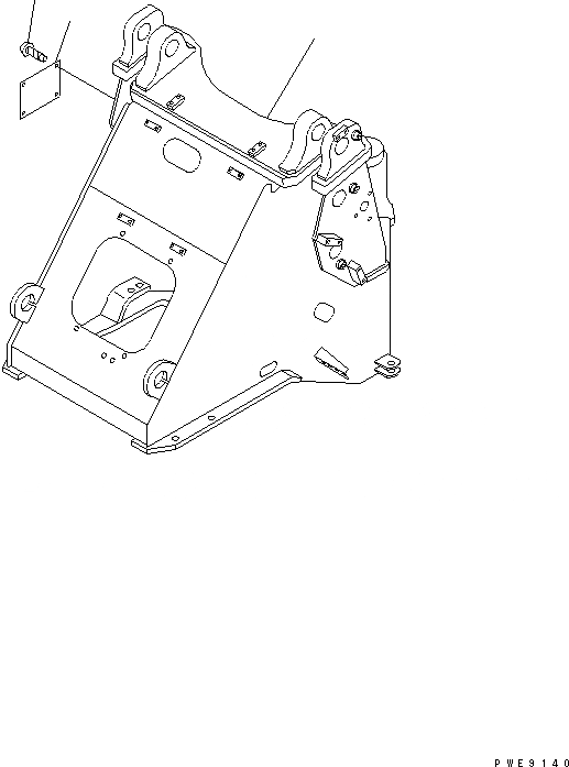 Схема запчастей Komatsu WA250PT-3 - ПЕРЕДН. РАМА ОСНОВНАЯ РАМА И ЕЕ ЧАСТИ