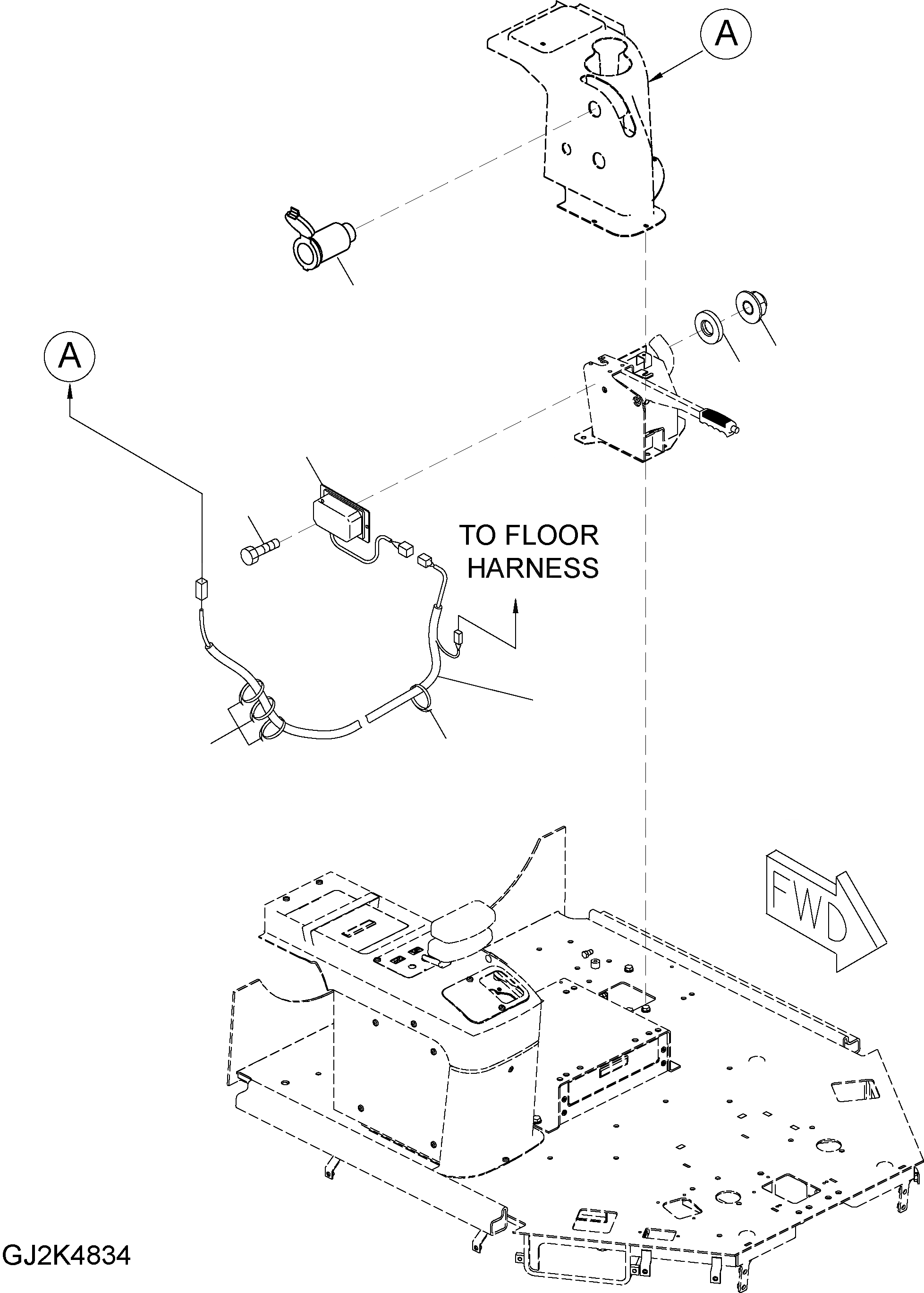 Схема запчастей Komatsu WA250PZ-5 - 12В КОНВЕРТЕР (ОПЦ.) E ЭЛЕКТРИКА