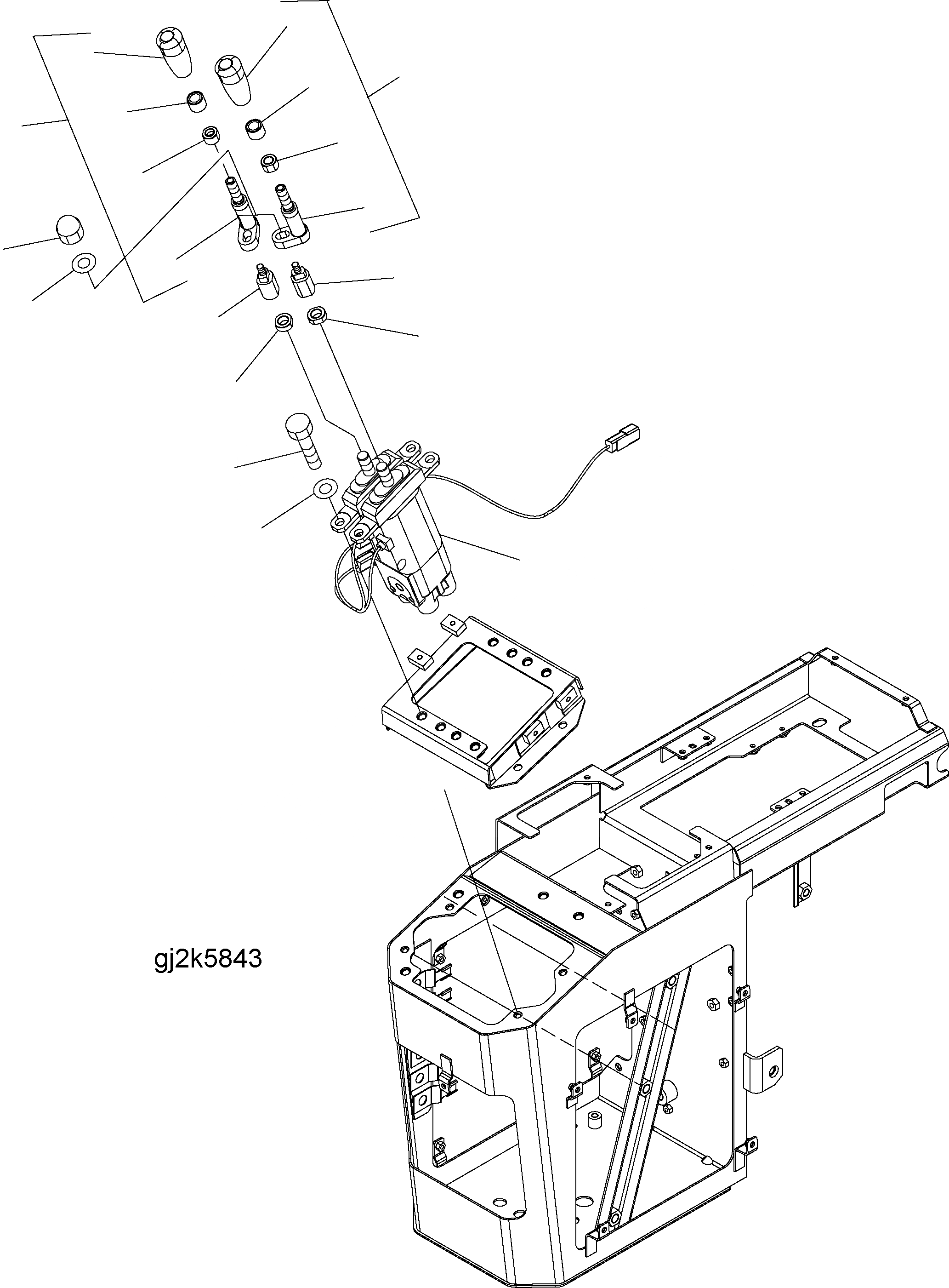 Схема запчастей Komatsu WA250PZ-5 - ПОЛ (УПРАВЛЕНИЕ ПОГРУЗКОЙ) (/) (КЛАПАН PPC И РЫЧАГ) (ДЛЯ -РЫЧАГ) K OPERATORS ОБСТАНОВКА И СИСТЕМА УПРАВЛЕНИЯ