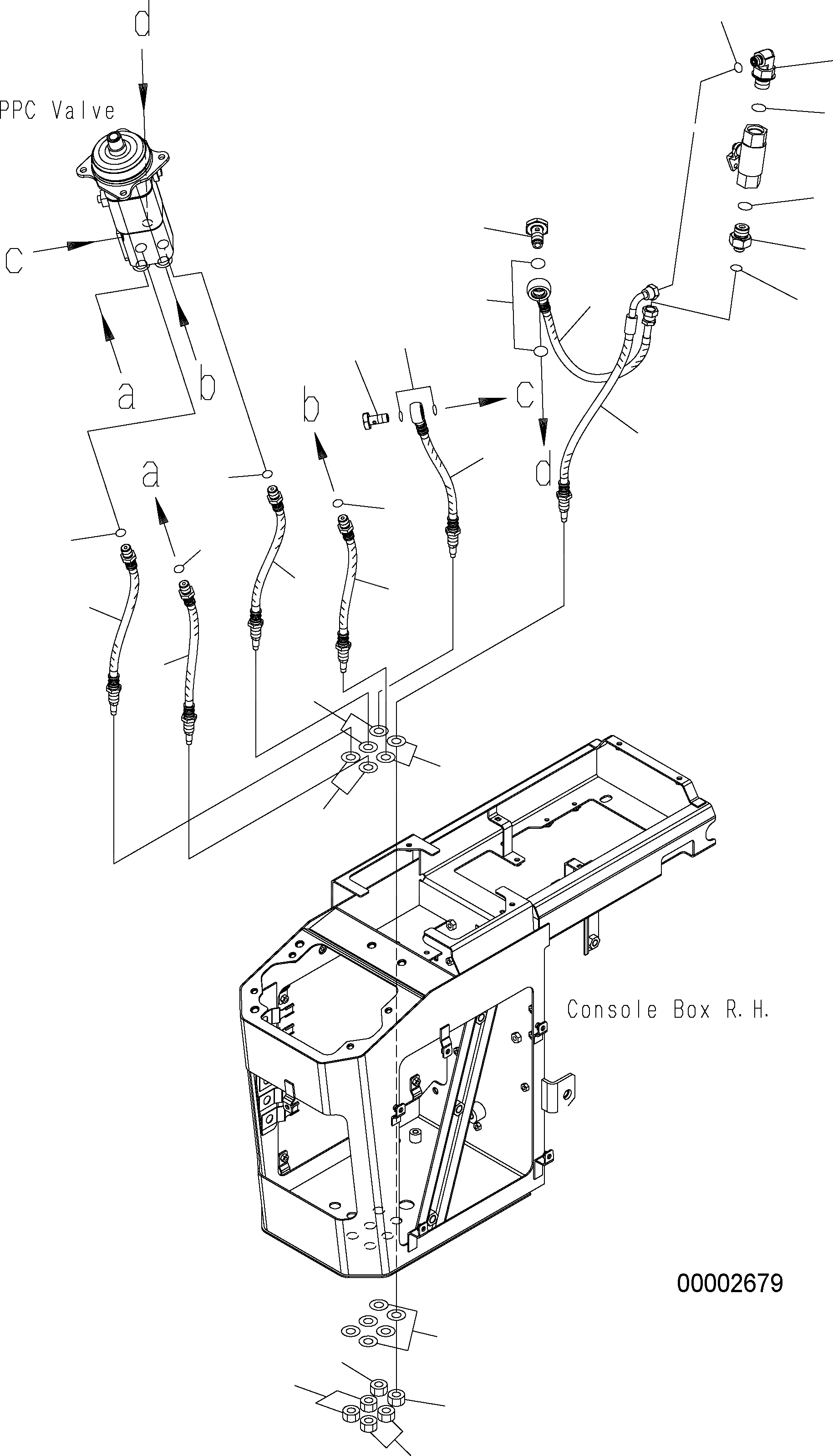 Схема запчастей Komatsu WA250PZ-5 - ПОЛ (УПРАВЛЕНИЕ ПОГРУЗКОЙ) (/) (ШЛАНГИ) K OPERATORS ОБСТАНОВКА И СИСТЕМА УПРАВЛЕНИЯ