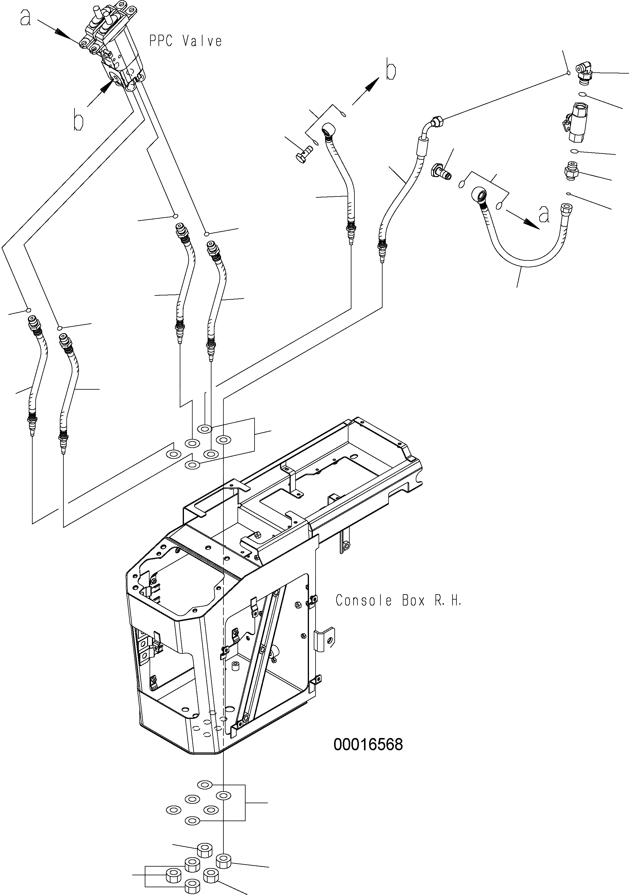 Схема запчастей Komatsu WA250PZ-5 - ПОЛ (УПРАВЛЕНИЕ ПОГРУЗКОЙ) (/) (ШЛАНГИ) (ДЛЯ -РЫЧАГ) K OPERATORS ОБСТАНОВКА И СИСТЕМА УПРАВЛЕНИЯ