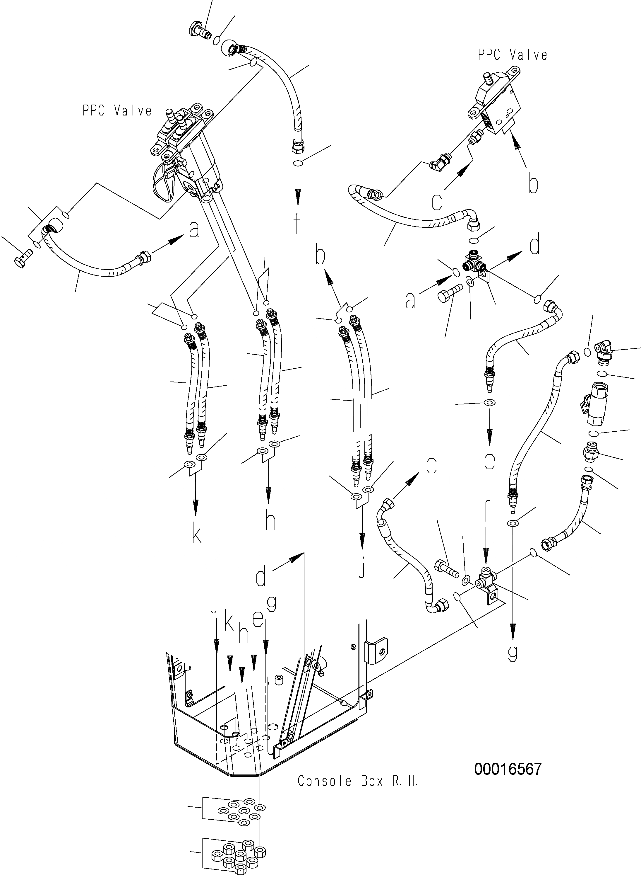 Схема запчастей Komatsu WA250PZ-5 - ПОЛ (УПРАВЛЕНИЕ ПОГРУЗКОЙ) (/) (ШЛАНГИ) (ДЛЯ -РЫЧАГ) K OPERATORS ОБСТАНОВКА И СИСТЕМА УПРАВЛЕНИЯ