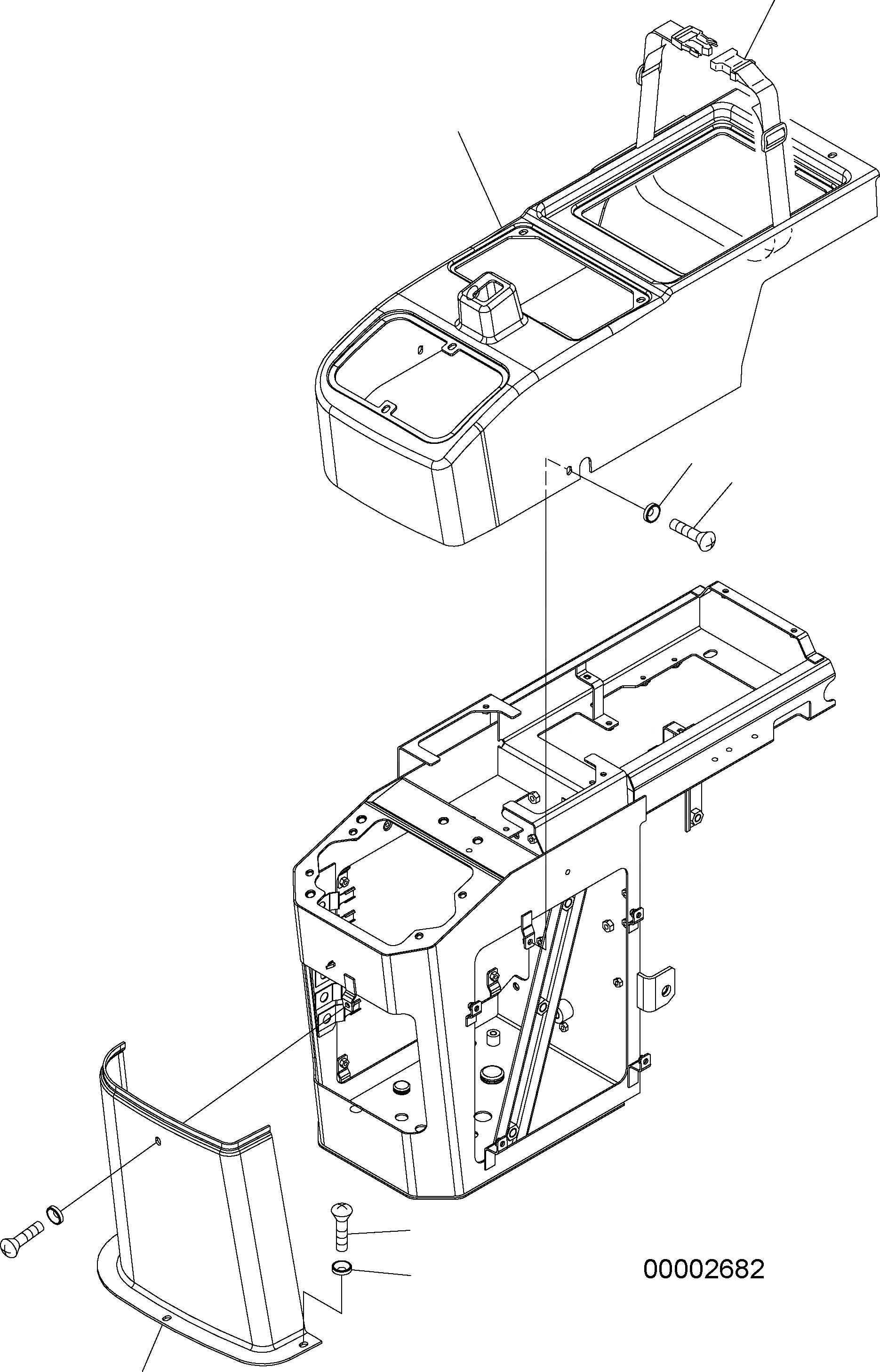 Схема запчастей Komatsu WA250PZ-5 - ПОЛ (CONSLOE КОРПУС RHS) (COVER) K OPERATORS ОБСТАНОВКА И СИСТЕМА УПРАВЛЕНИЯ