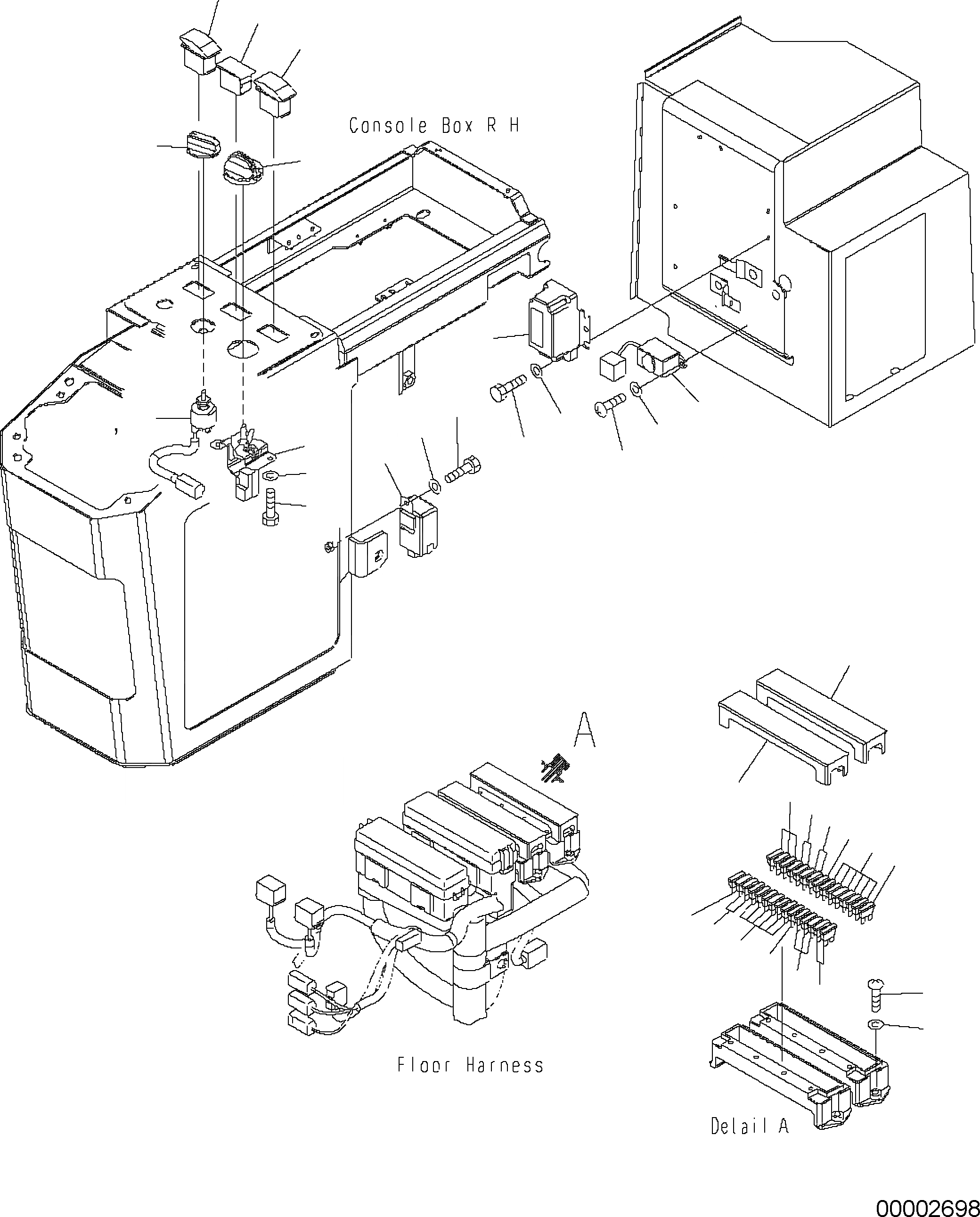 Схема запчастей Komatsu WA250PZ-5 - ПОЛ (ЭЛЕКТРИКА) K OPERATORS ОБСТАНОВКА И СИСТЕМА УПРАВЛЕНИЯ