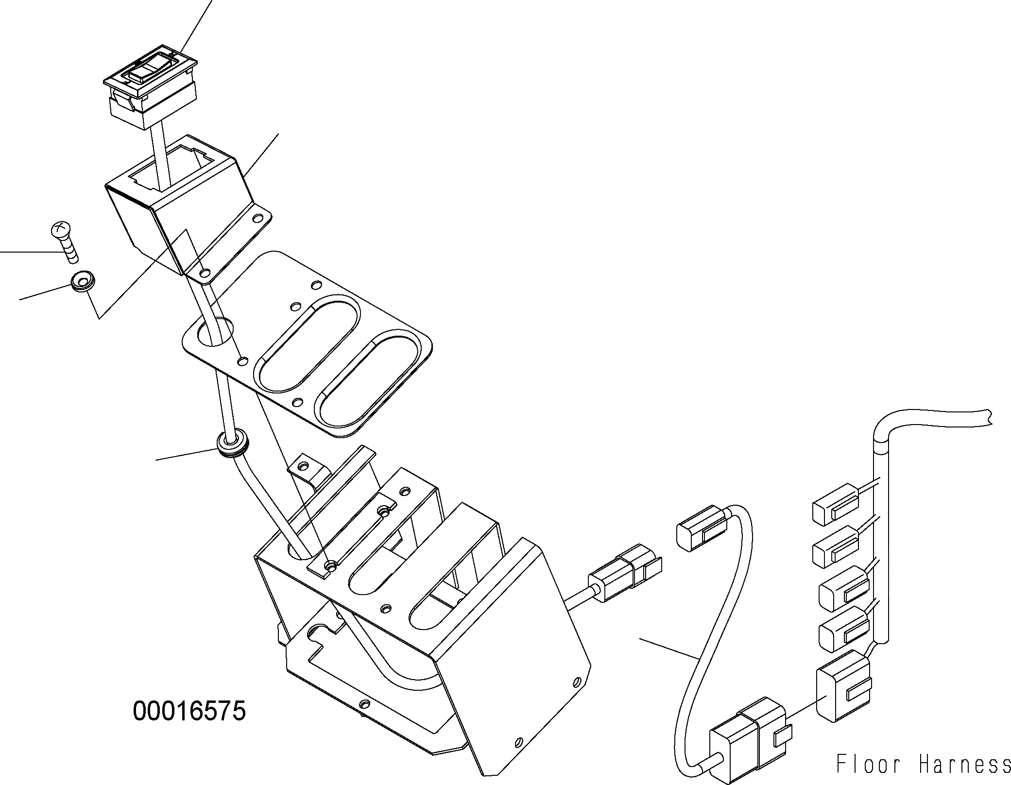 Схема запчастей Komatsu WA250PZ-5 - ПОЛ (ЭЛЕКТРИКА) (ДЛЯW И REV ПЕРЕКЛЮЧАТЕЛЬ) (ДЛЯ -РЫЧАГ) K OPERATORS ОБСТАНОВКА И СИСТЕМА УПРАВЛЕНИЯ
