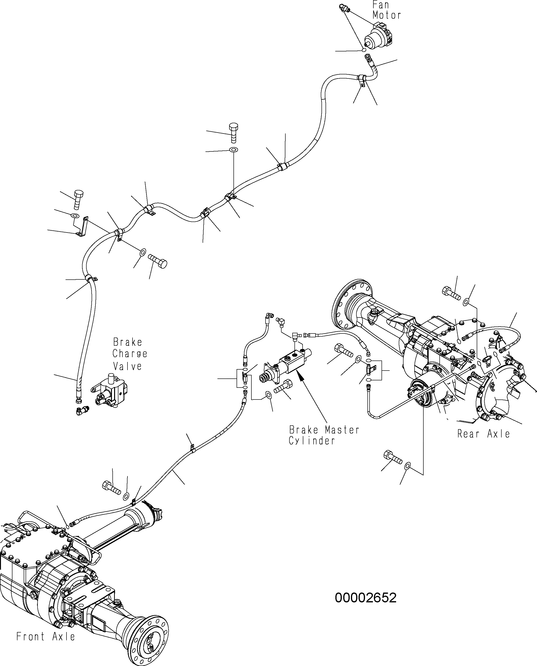 Схема запчастей Komatsu WA250PZ-5 - УПРАВЛ-Е ТОРМОЗОМ (ТОРМОЗНАЯ ГИДРОЛИНИЯ, МОТОР ВЕНТИЛЯТОРА ЛИНИЯ) K OPERATORS ОБСТАНОВКА И СИСТЕМА УПРАВЛЕНИЯ