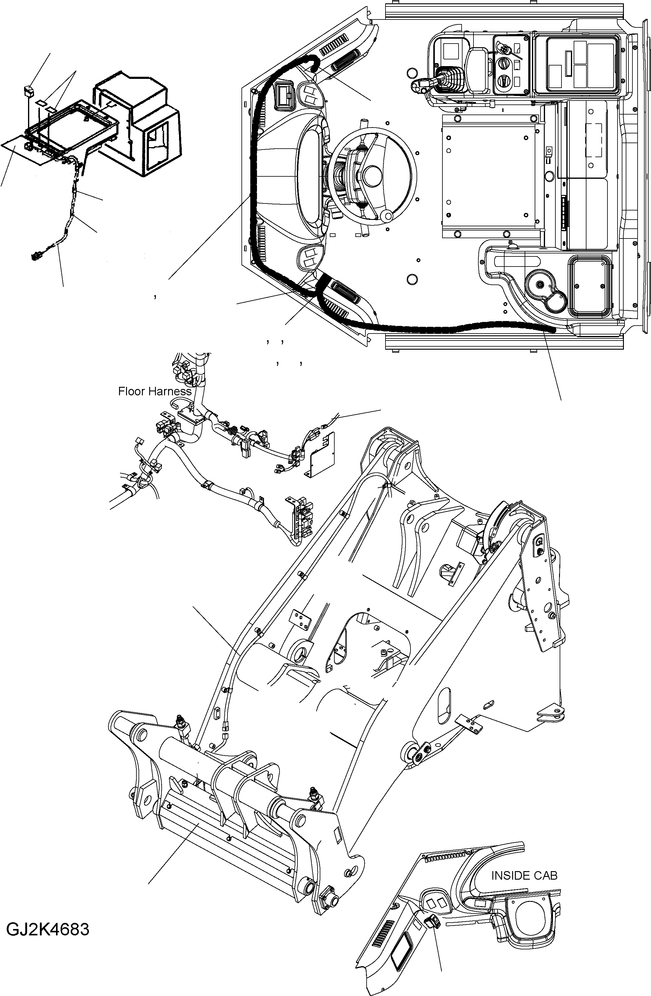 Схема запчастей Komatsu WA250PZ-5 - БЫСТРОСЪЕМН. МЕХ-М (STD) T РАБОЧЕЕ ОБОРУДОВАНИЕ