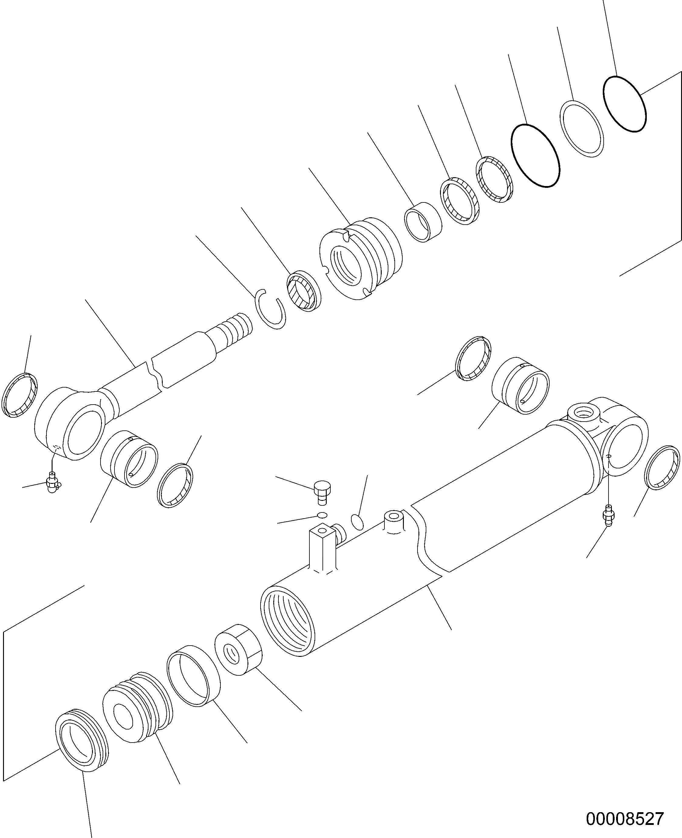Схема запчастей Komatsu WA250PZ-5 - ЦИЛИНДР РУЛЕВ. УПР-Я (ALTERNATIVE) (ВНУТР. ЧАСТИ) ЦИЛИНДР РУЛЕВ. УПР-Я