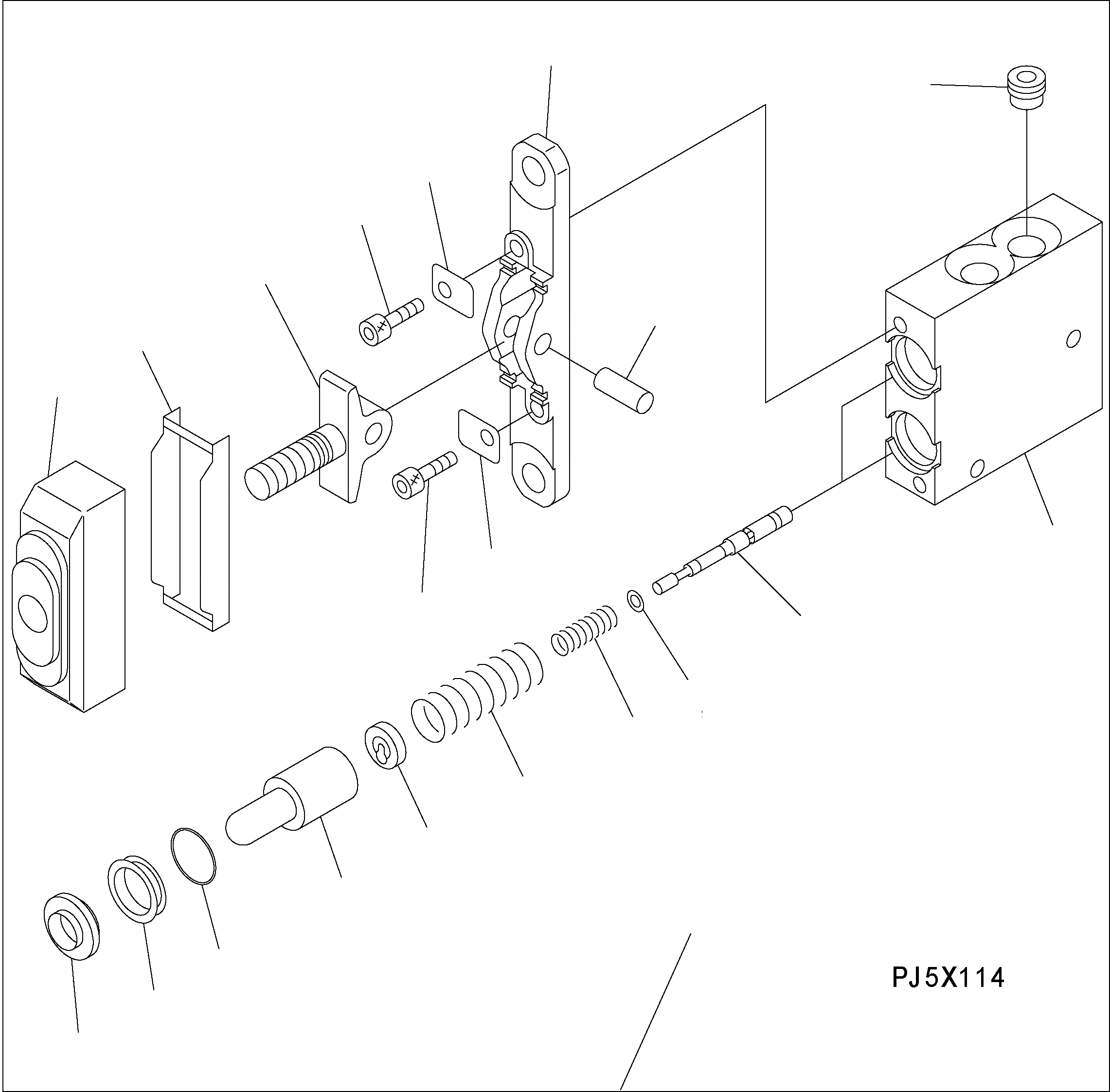 Схема запчастей Komatsu WA250PZ-5 - КЛАПАН PPC(ДЛЯ НАВЕСН. ОБОРУД.) Y ОСНОВН. КОМПОНЕНТЫ И РЕМКОМПЛЕКТЫ