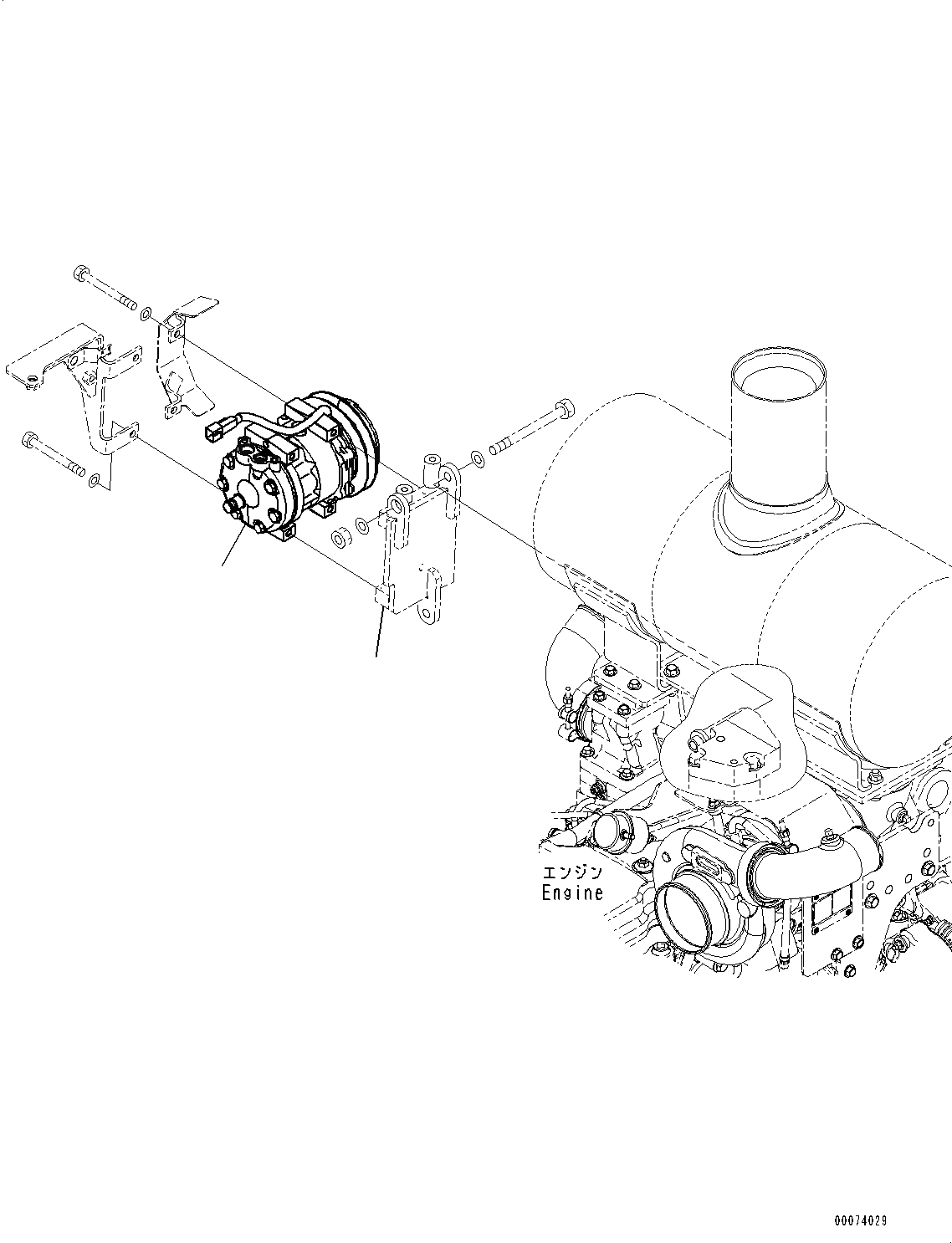 Схема запчастей Komatsu WA250PZ-6 - КОНДИЦ. ВОЗДУХА K OPERATORґS ОБСТАНОВКА И СИСТЕМА УПРАВЛЕНИЯ