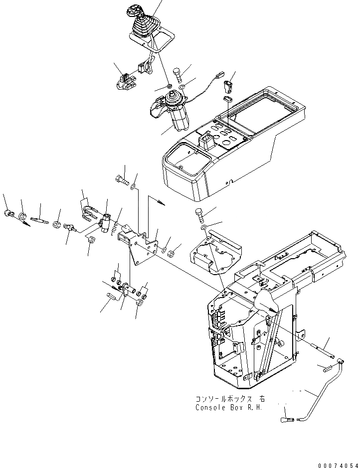 Схема запчастей Komatsu WA250PZ-6 - УПРАВЛЕНИЕ ПОГРУЗКОЙ (P.P.C. КЛАПАН) (ДЛЯ MULTI FUNCTION MONO РЫЧАГ) K OPERATORґS ОБСТАНОВКА И СИСТЕМА УПРАВЛЕНИЯ