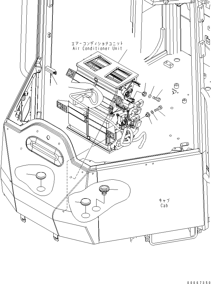 Схема запчастей Komatsu WA250PZ-6 - ГИДРОЛИНИЯ (КЛАПАН)(№7-) ГИДРАВЛИКА