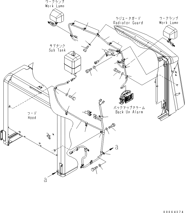 Схема запчастей Komatsu WA250PZ-6 - УПРАВЛ-Е ТОРМОЗОМ (ЗАГРУЗОЧН. КЛАПАН)(№7-) КАБИНА ОПЕРАТОРА И СИСТЕМА УПРАВЛЕНИЯ