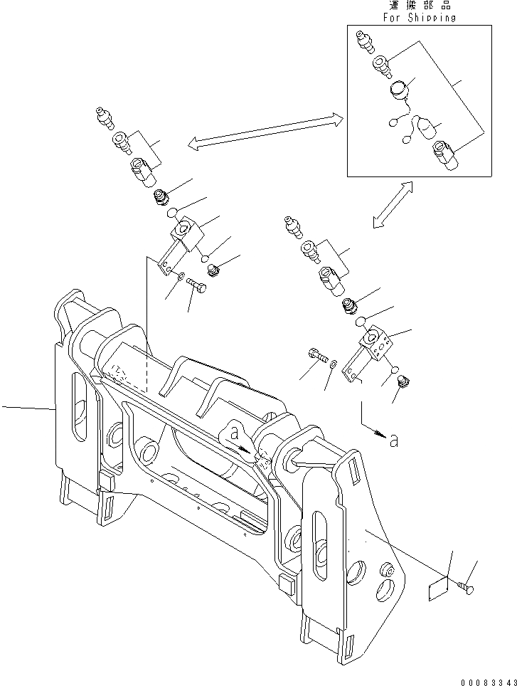 Схема запчастей Komatsu WA250PZ-6 - СОЕДИНИТ. УСТР-ВО (ДЛЯ СЕВ. АМЕРИКИ)(№7-) РАБОЧЕЕ ОБОРУДОВАНИЕ