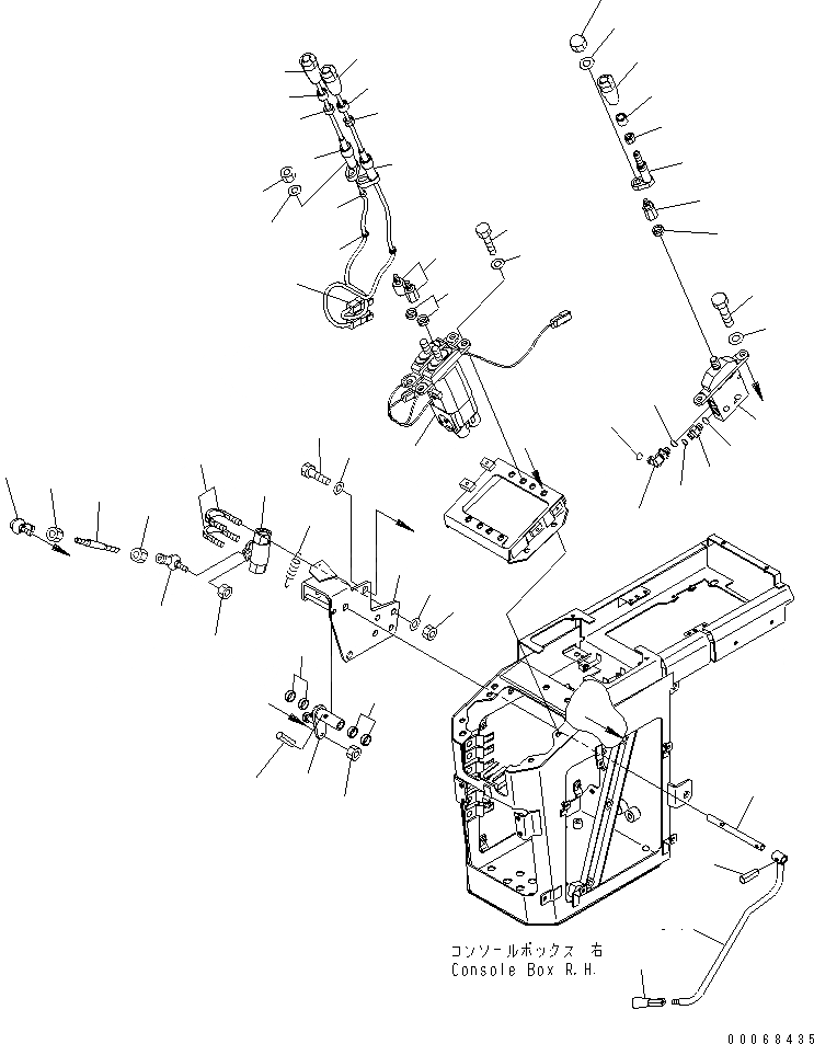 Схема запчастей Komatsu WA250PZ-6 - УПРАВЛЕНИЕ ПОГРУЗКОЙ БЛОК (С -РЫЧАГ УПРАВЛЕНИЕ ПОГРУЗКОЙ И -РЫЧАГ УПРАВЛ. НАВЕСН. ОБОРУД.) (ПЕРЕД. RESERVE ПЕРЕКЛЮЧАТЕЛЬ) (KNOB ASSEMBLY) K OPERATORґS ОБСТАНОВКА И СИСТЕМА УПРАВЛЕНИЯ