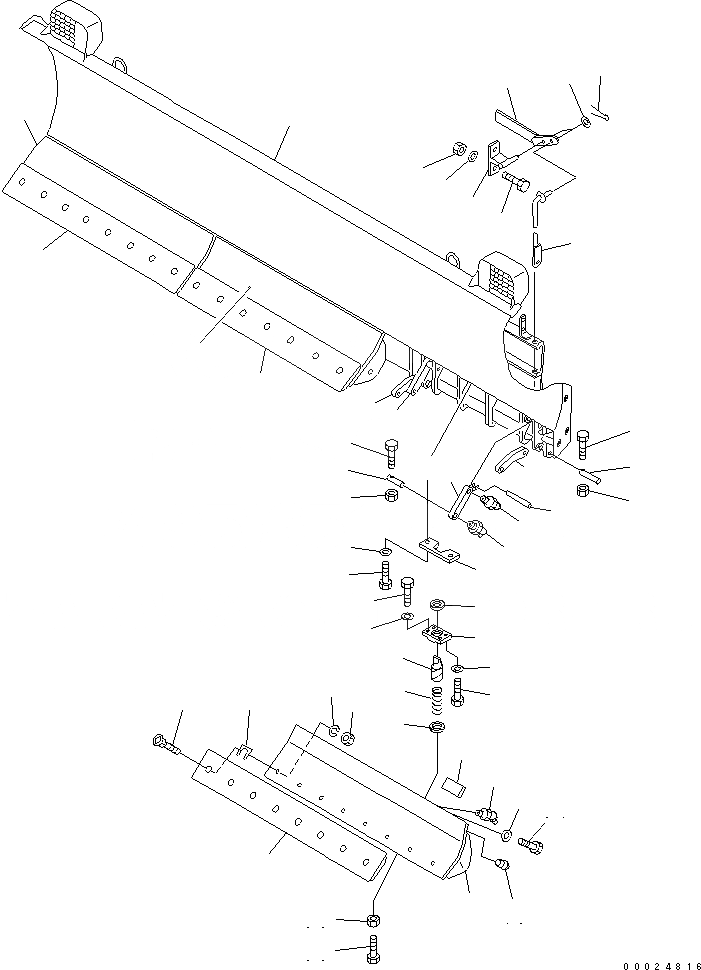 Схема запчастей Komatsu WA270-5-SN - ОТВАЛ (S.P.A.P.) (С SHOCK CANCEL) РАБОЧЕЕ ОБОРУДОВАНИЕ