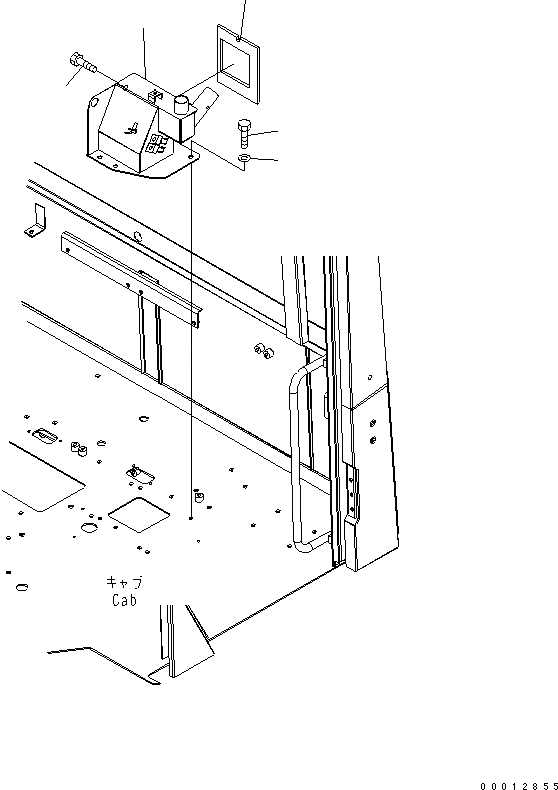 Схема запчастей Komatsu WA270-5 - ПОЛ (КОНСОЛЬН. БЛОК) (ЛЕВ.) (ДЛЯ КАБИНА ДЛЯ 2 ЧЕЛ.) КАБИНА ОПЕРАТОРА И СИСТЕМА УПРАВЛЕНИЯ