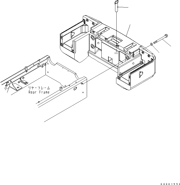 Схема запчастей Komatsu WA270-5 - ПРОТИВОВЕС ЧАСТИ КОРПУСА