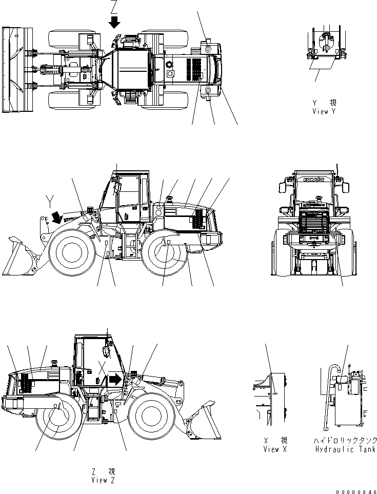 Схема запчастей Komatsu WA270-5 - МАРКИРОВКА МАРКИРОВКА