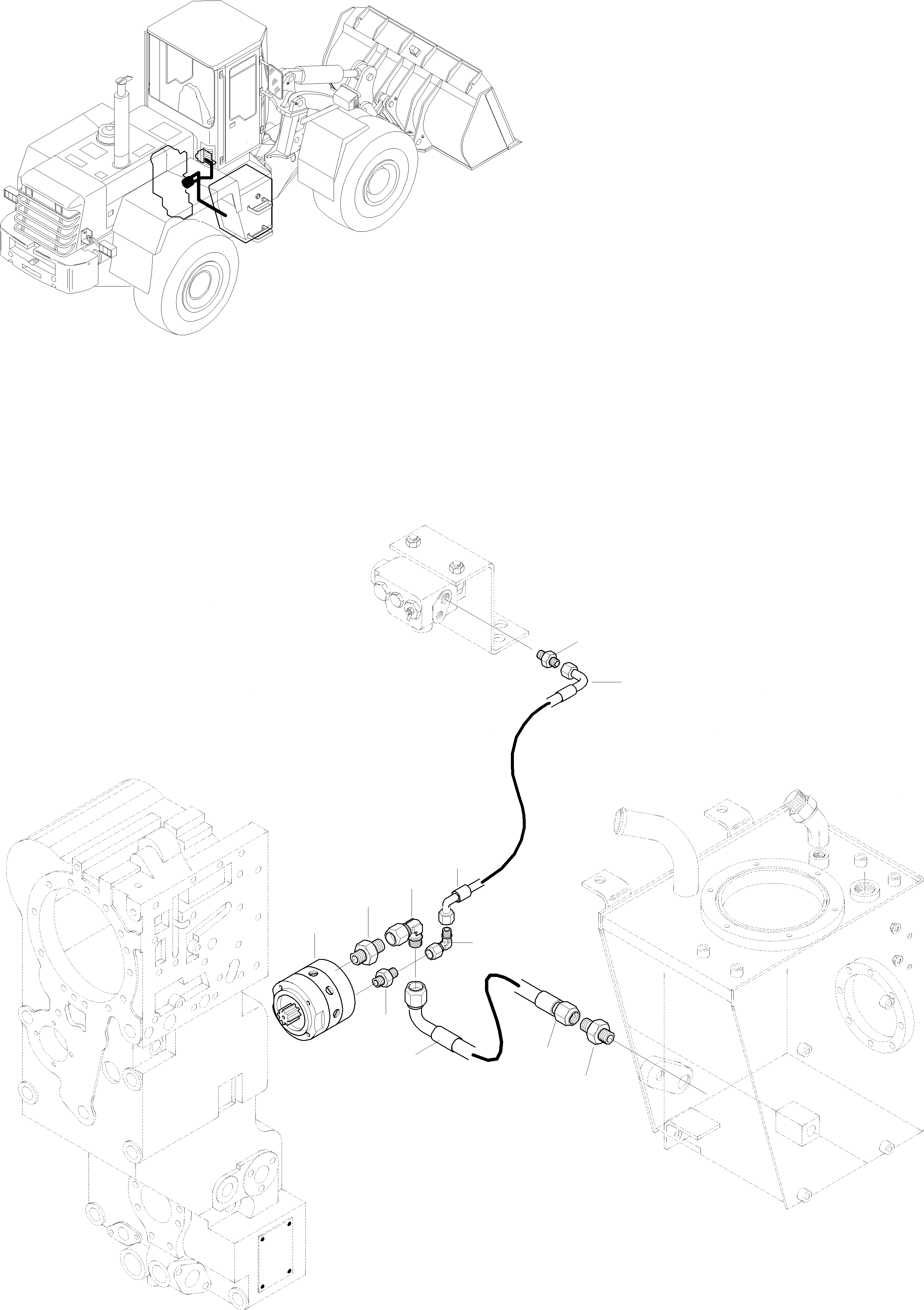 Схема запчастей Komatsu WA270-3 active - ЭКСТРЕНН. НАСОС РУЛЕВ. УПРАВЛ-Я И ТРУБЫS 7 РУЛЕВ. УПРАВЛЕНИЕ