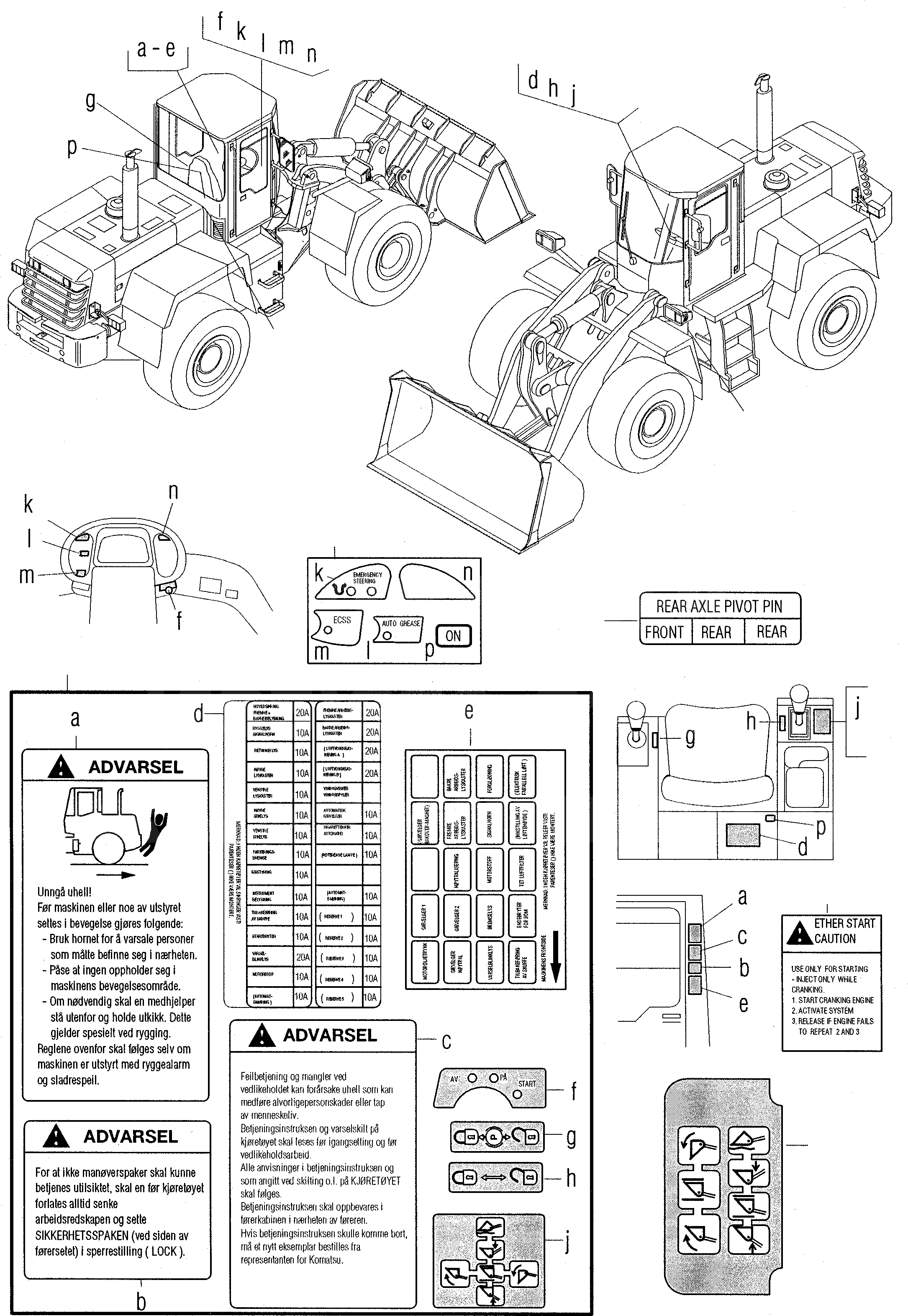Схема запчастей Komatsu WA270-3 active - ТАБЛИЧКИS, NORWEGIAN ИНСТРУМЕНТ, АКСЕССУАРЫ, БУКВЕНН.