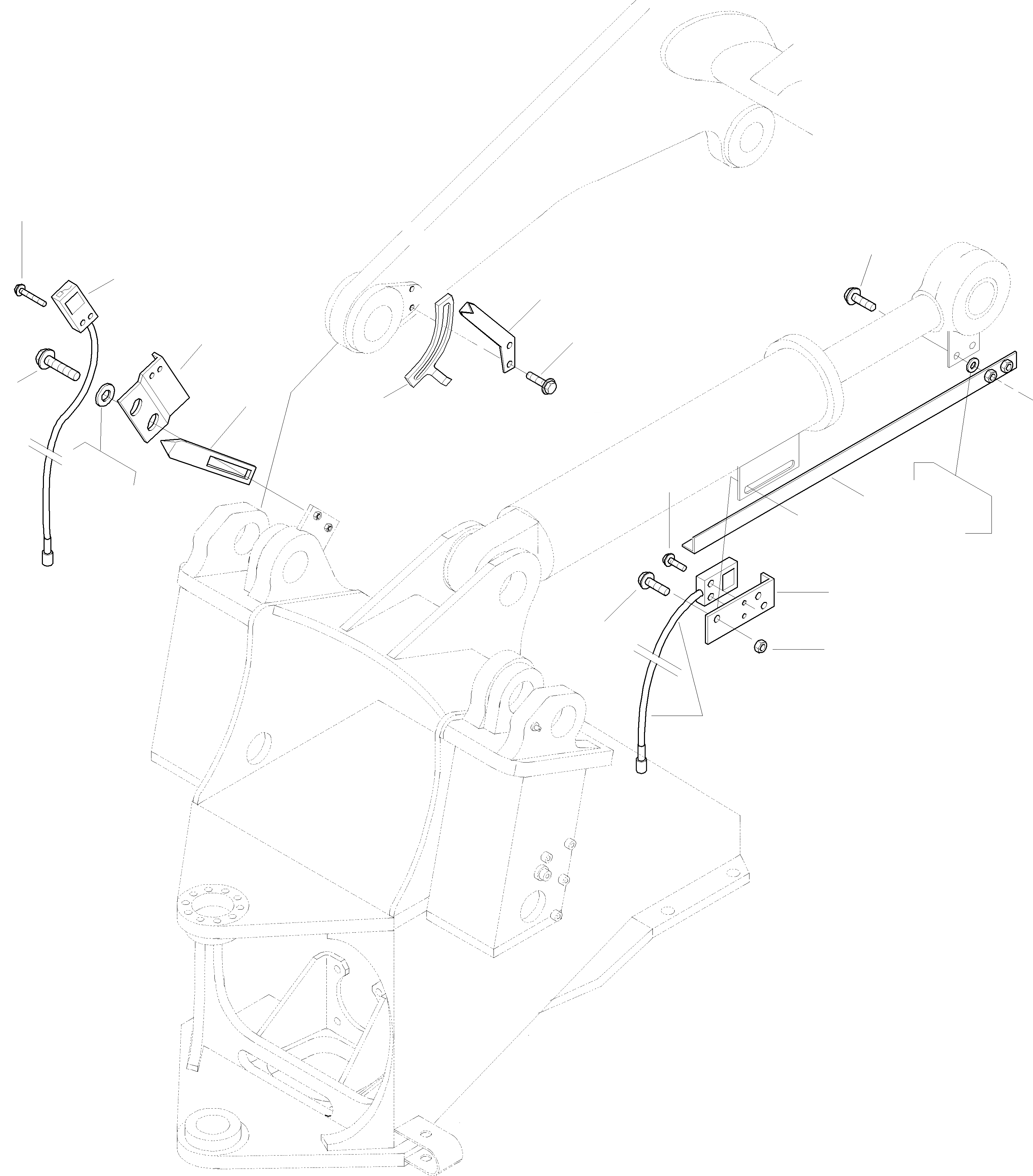 Схема запчастей Komatsu WA270-3 active - КОВШ POSITION ИНДИКАТОР ОБОРУД-Е