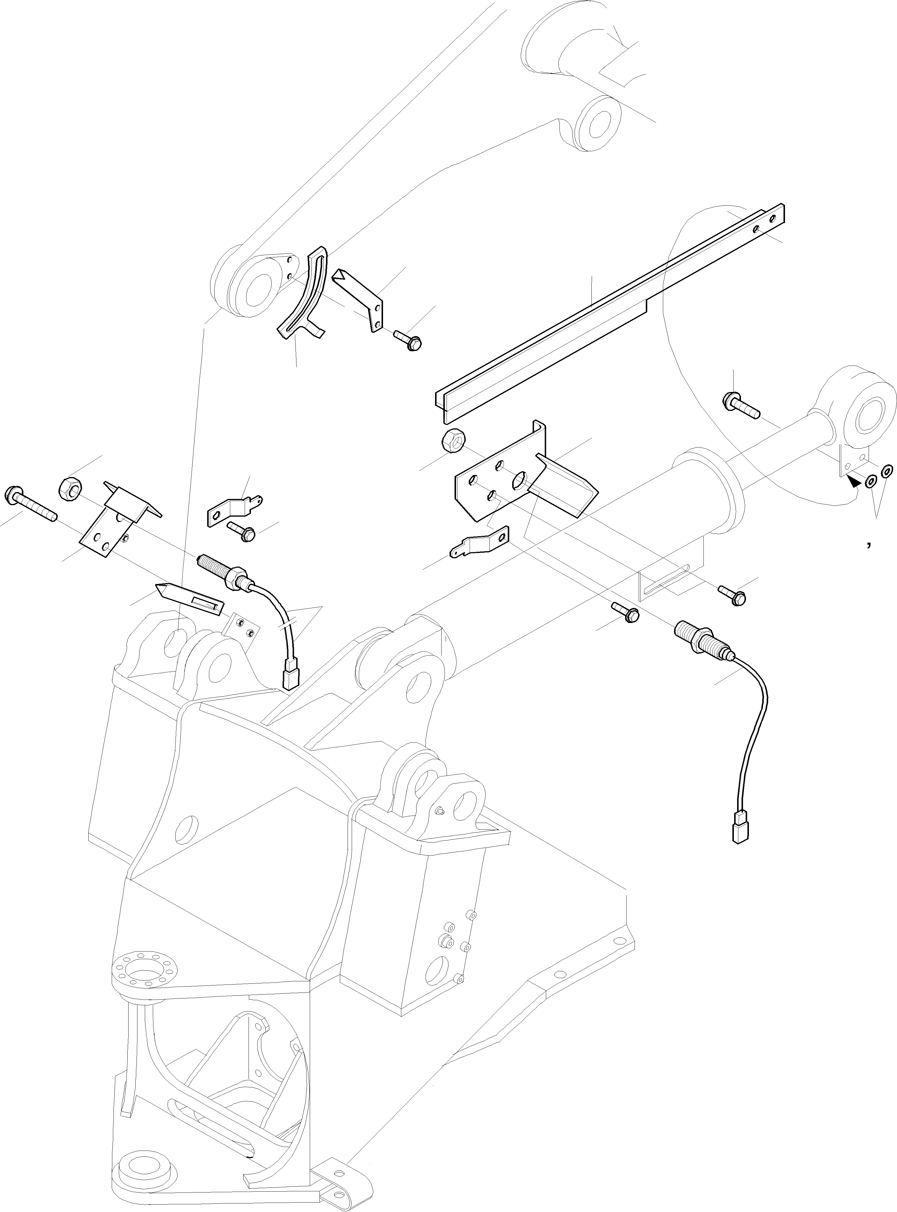 Схема запчастей Komatsu WA270-3 active - КОВШ POSITION ИНДИКАТОР ОБОРУД-Е