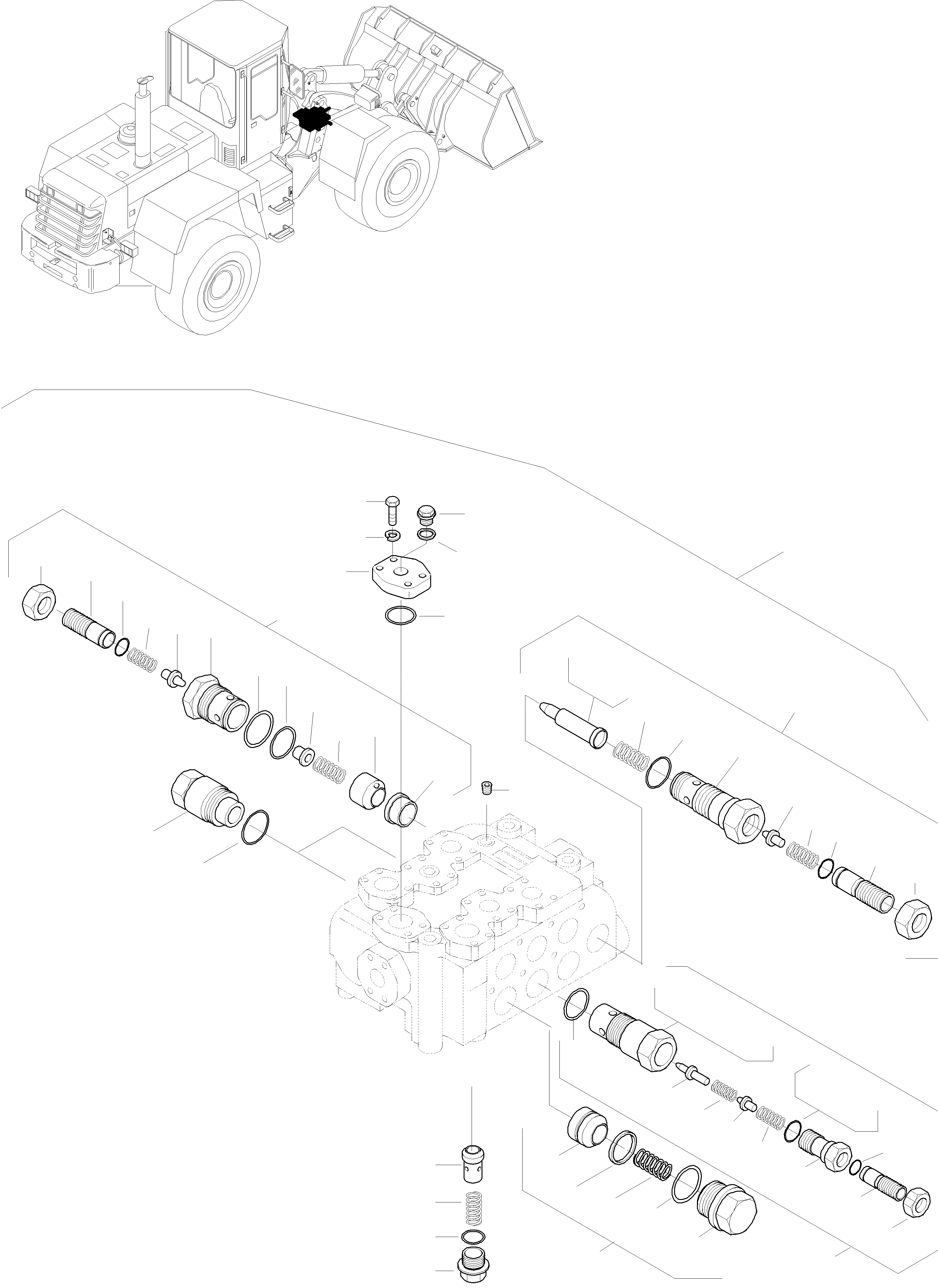 Схема запчастей Komatsu WA270-3 active - УПРАВЛЯЮЩ. КЛАПАН, ЧАСТЬ I ГИДРАВЛИКА