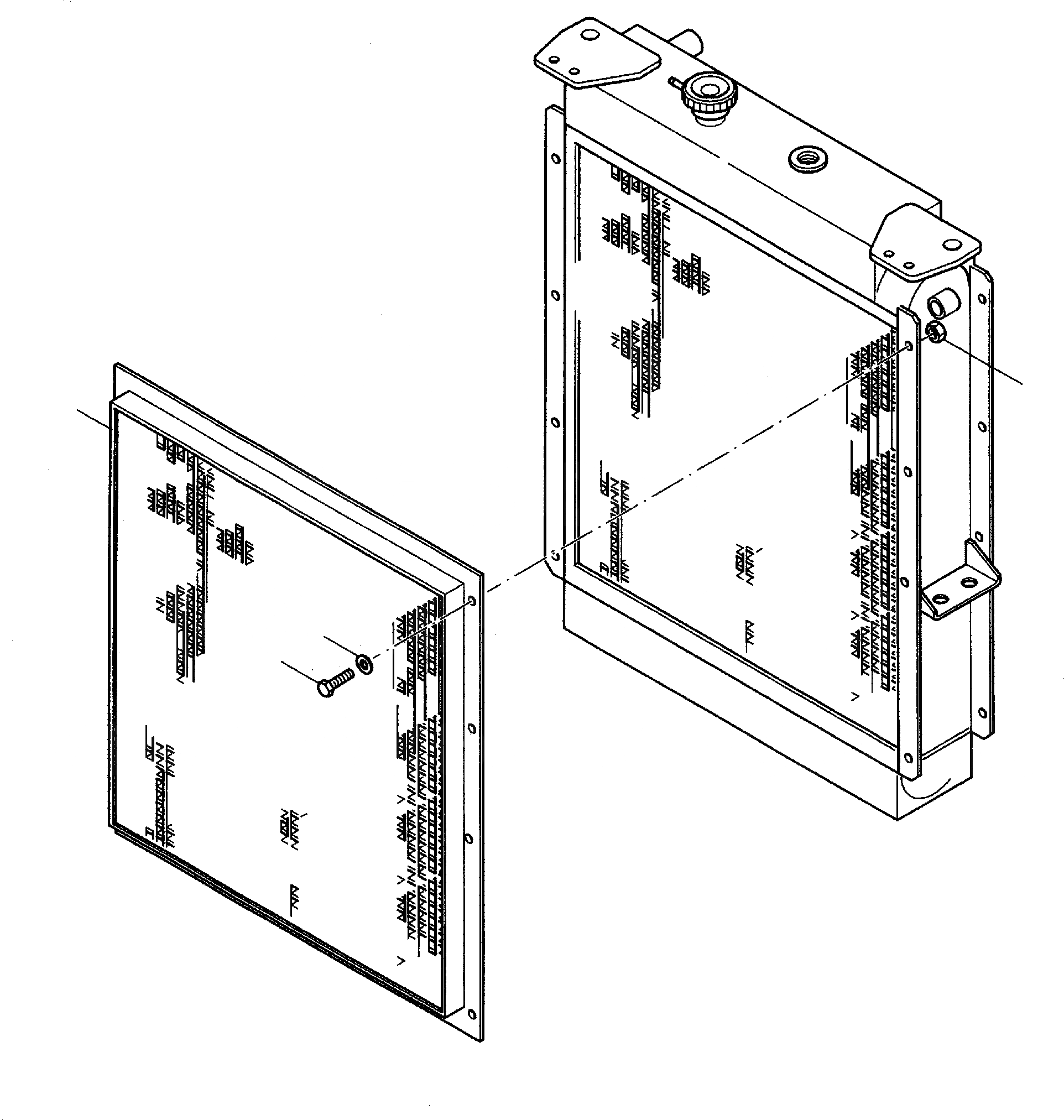 Схема запчастей Komatsu WA270-3 active - РАДИАТОР ATTACHING ЧАСТИ, СПЕЦ. ОБОРУД-Е СИСТЕМА ОХЛАЖДЕНИЯ