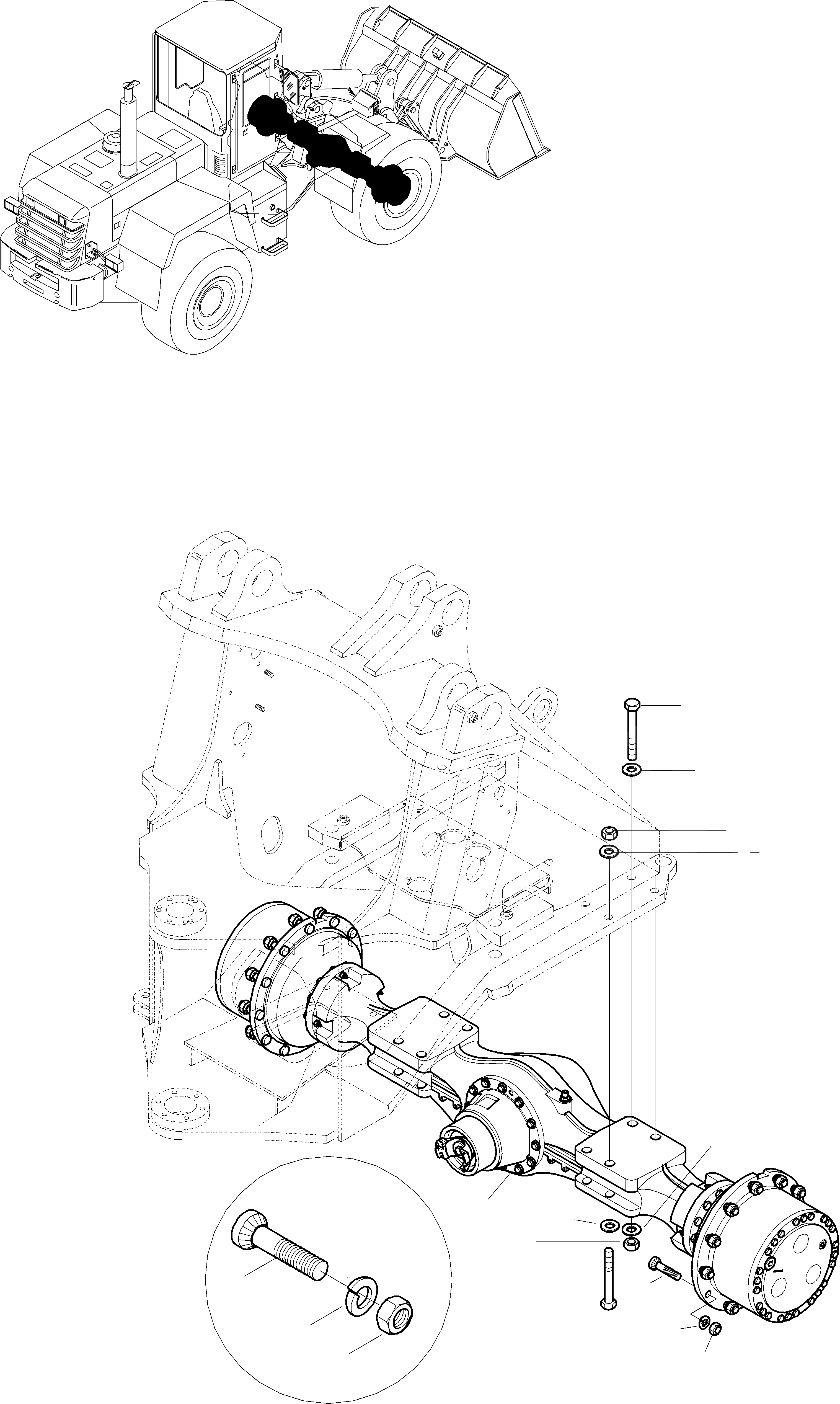 Схема запчастей Komatsu WA270PT-3 active - ПЕРЕДНИЙ МОСТ 8 ПЕРЕДНИЙ МОСТ