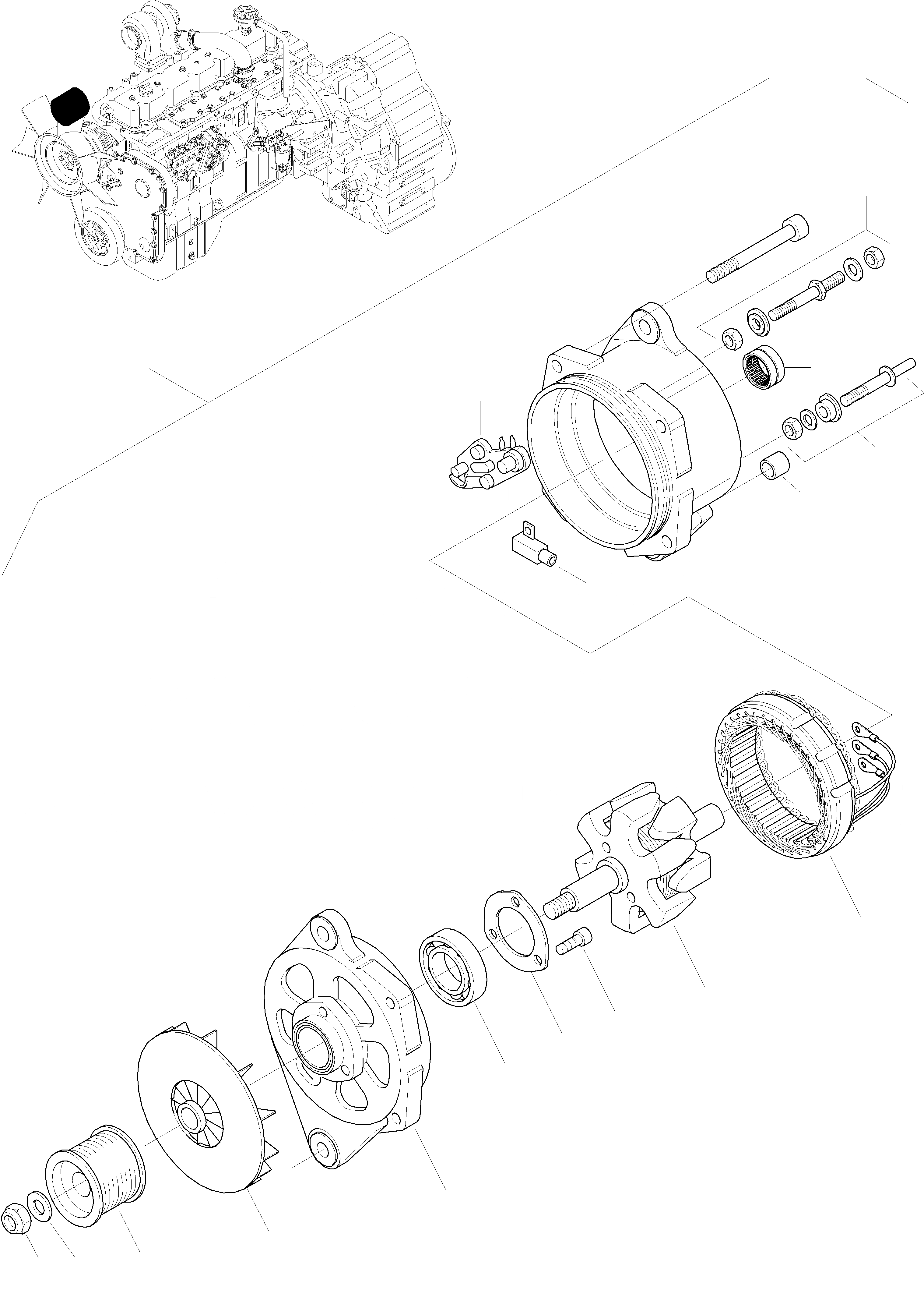 Схема запчастей Komatsu WA270PT-3 active - ГЕНЕРАТОР ЭЛЕКТРИЧ. СИСТЕМА