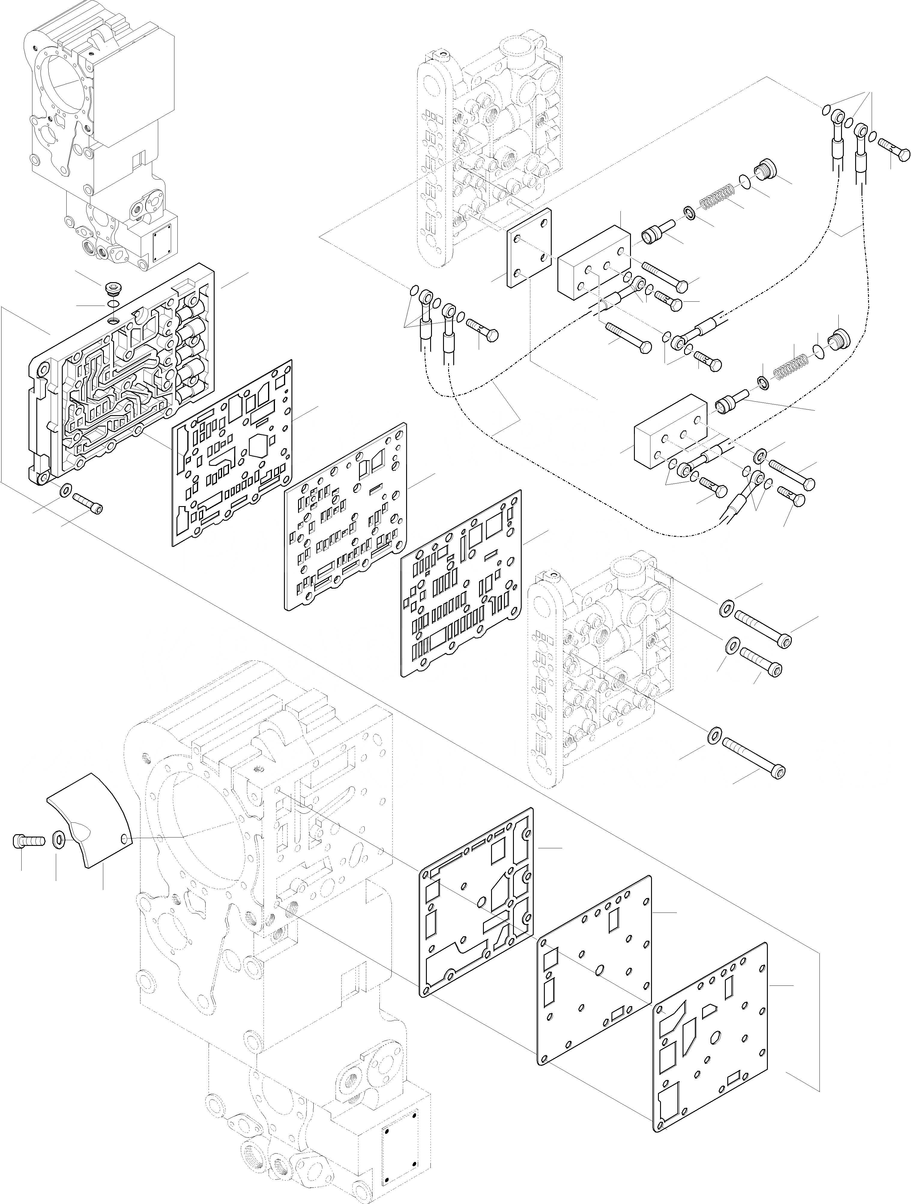 Схема запчастей Komatsu WA270PT-3 active - POWERSHIFT ТРАНСМИССИЯ, УПРАВЛЯЮЩ. КЛАПАН ТРАНСМИССИЯ, КРЕСТОВИНА