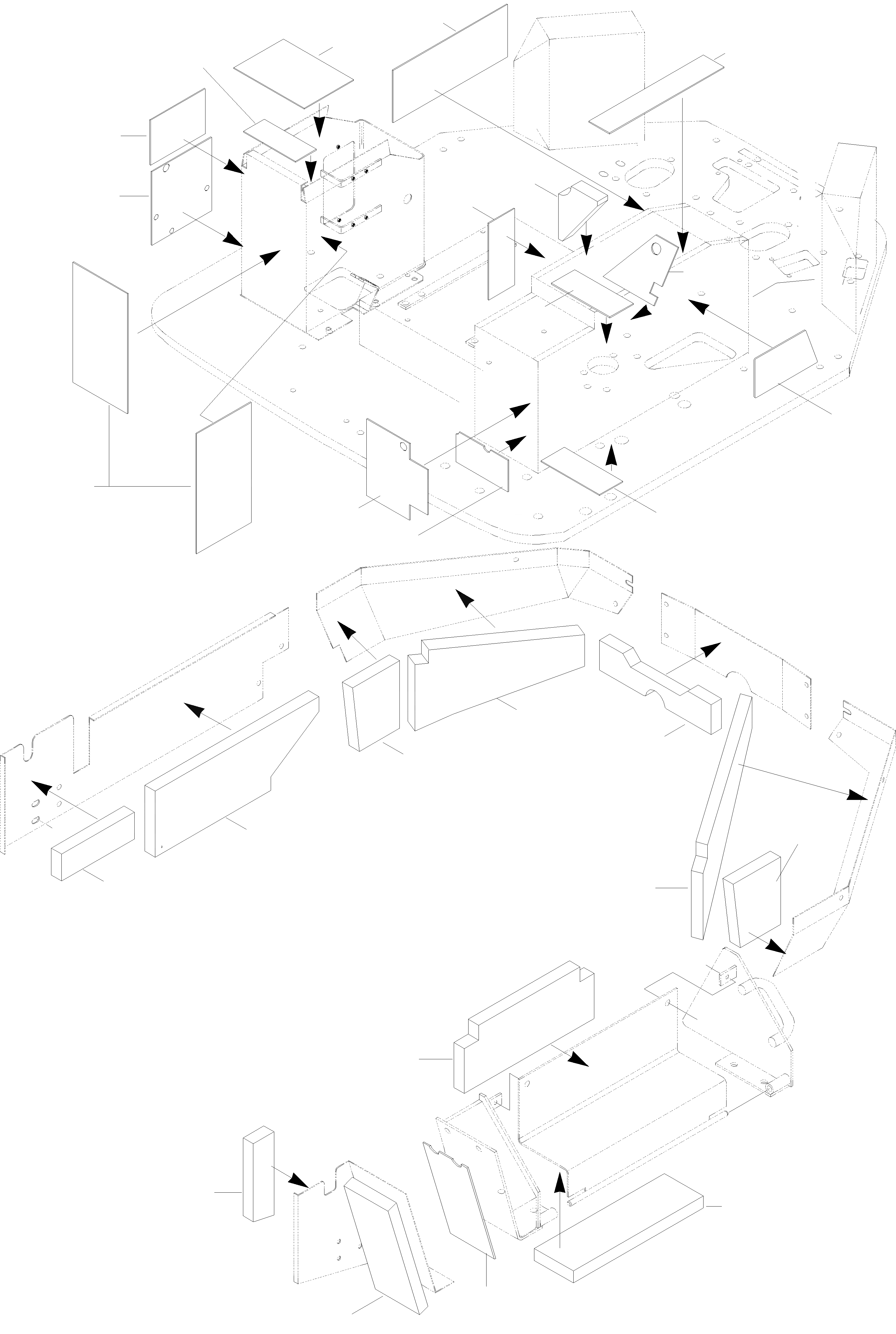 Схема запчастей Komatsu WA270PT-3 active - SOUNDЗАЩИТА, ПЛАТФОРМА ПРИВОДRS КАБИНА