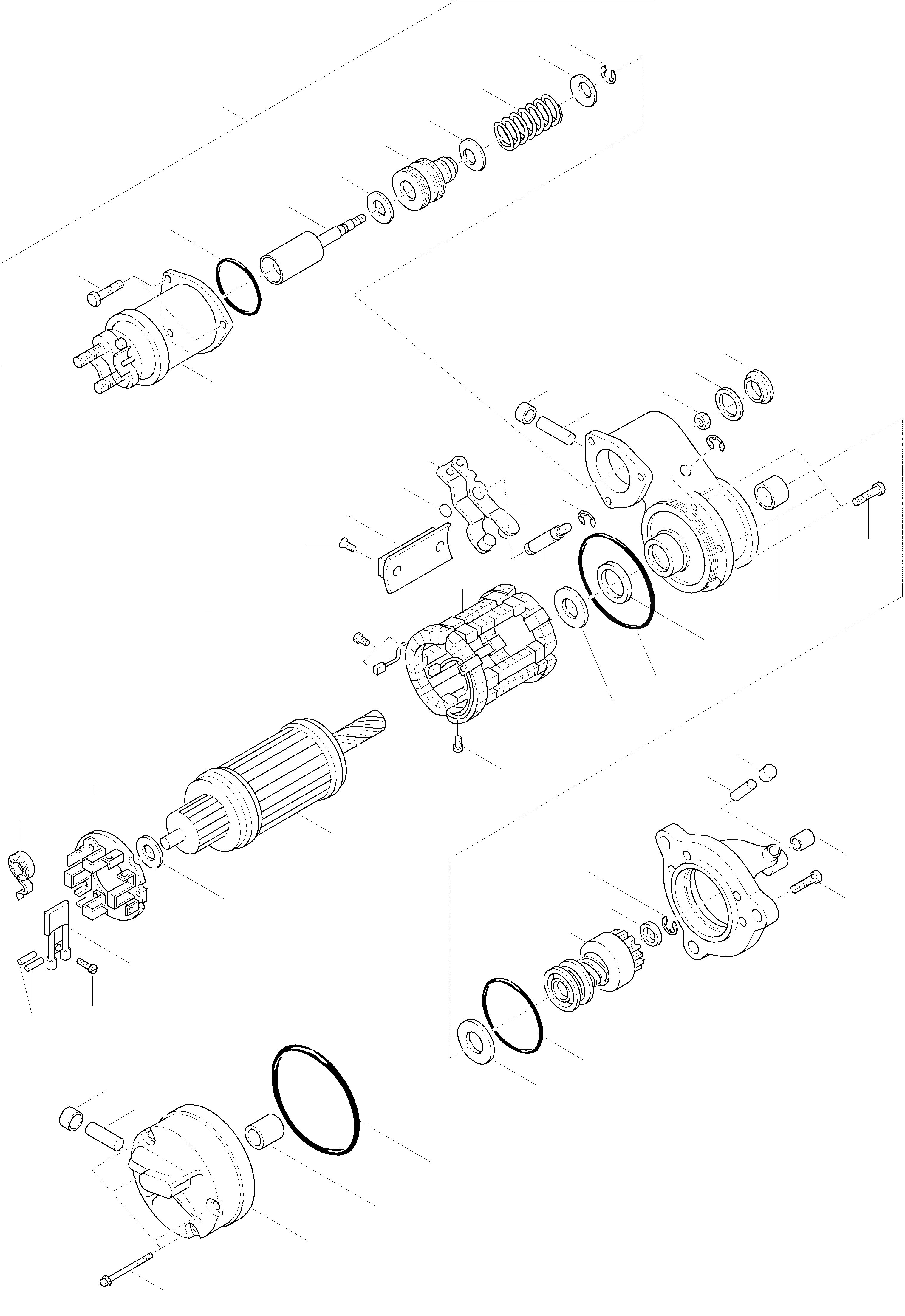 Схема запчастей Komatsu WA270PT-3 active - STARTERМОТОР ЭЛЕКТРИЧ. СИСТЕМА