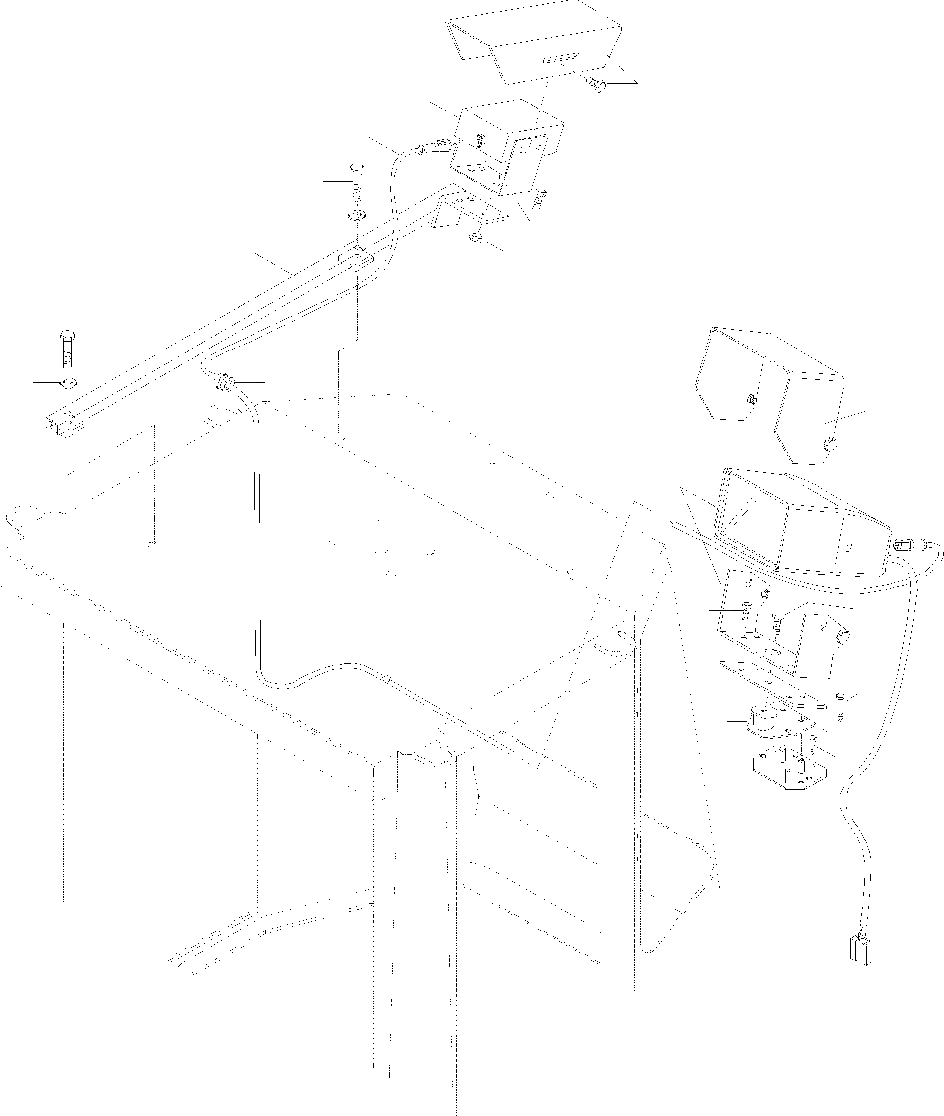 Схема запчастей Komatsu WA270PT-3 active - ПЕРЕДН. AREA OBSERVATION ОБОРУД-Е