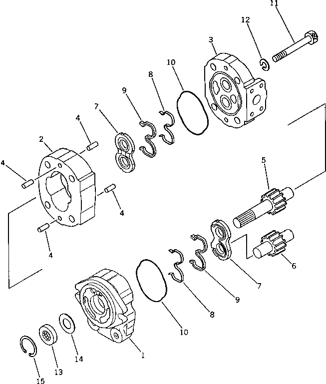 Схема запчастей Komatsu WA30-2 - НАСОС РУЛЕВ. УПРАВЛ-Я (КРОМЕ ЯПОН.)(№-) РУЛЕВ. УПРАВЛЕНИЕ И СИСТЕМА УПРАВЛЕНИЯ